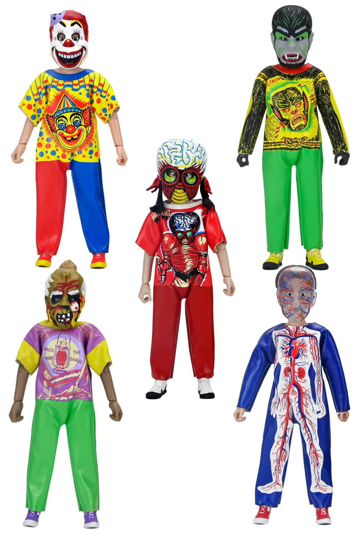 NECA - Ben Cooper Costume Kids Collection (Series 6) Clothed Action Figure Set of 5