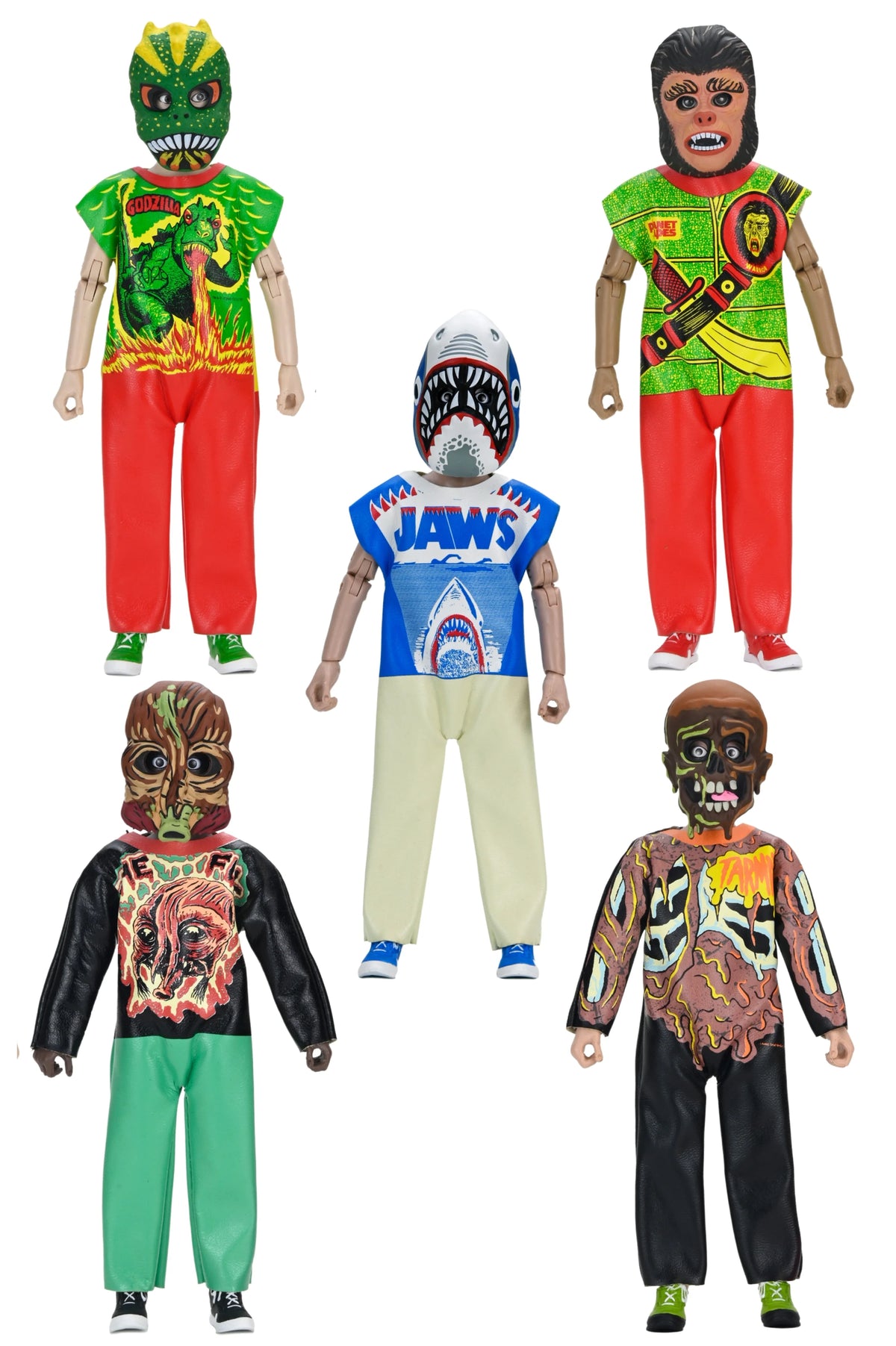 NECA - Ben Cooper Costume Kids Collection (Series 7) Clothed Action Figure Set of 5
