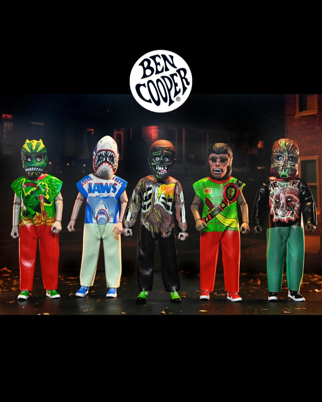NECA - Ben Cooper Costume Kids Collection (Series 7) Clothed Action Figure Set of 5