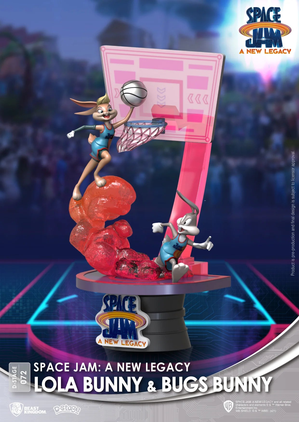 BEAST KINGDOM - SPACE JAM A NEW LEGACY: LOLA BUNNY & BUGS BUNNY DIORAMA STAGE 6" STATUE