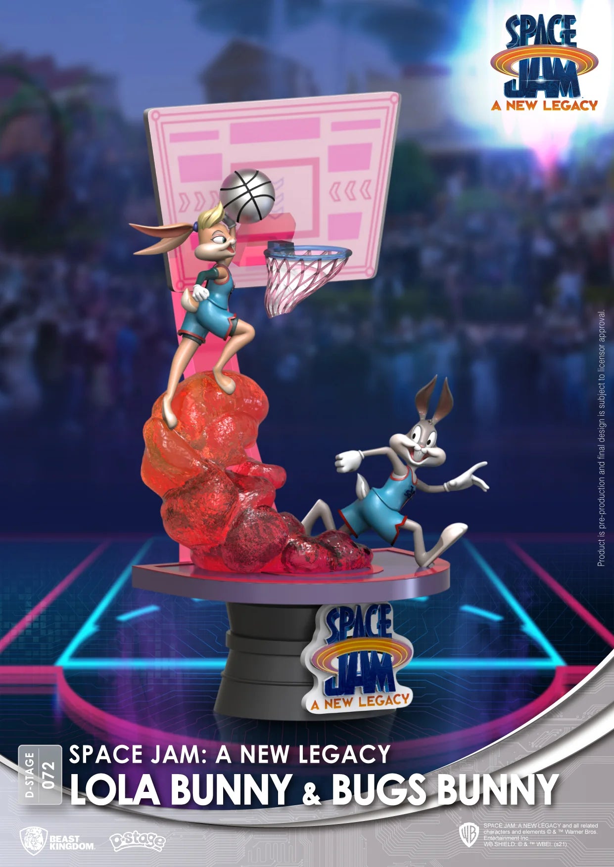 BEAST KINGDOM - SPACE JAM A NEW LEGACY: LOLA BUNNY & BUGS BUNNY DIORAMA STAGE 6" STATUE