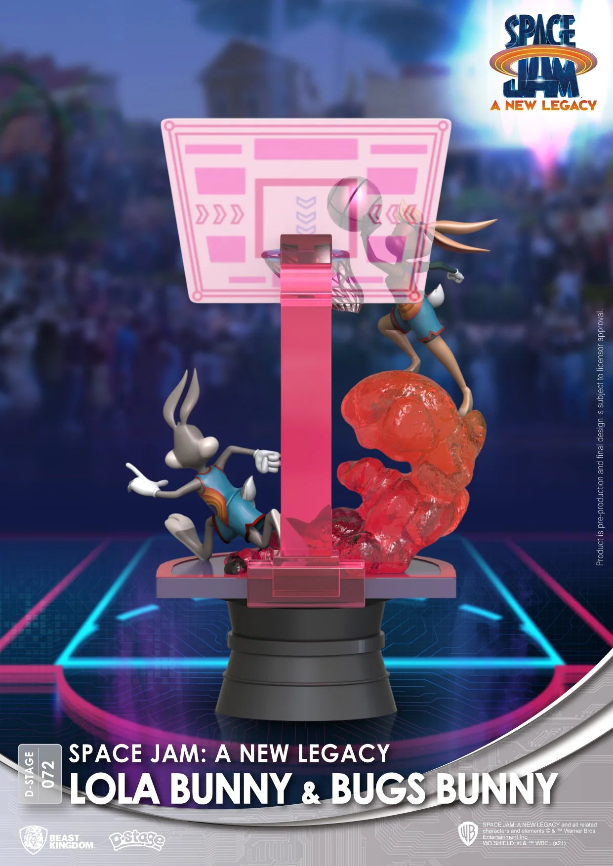 BEAST KINGDOM - SPACE JAM A NEW LEGACY: LOLA BUNNY & BUGS BUNNY DIORAMA STAGE 6" STATUE