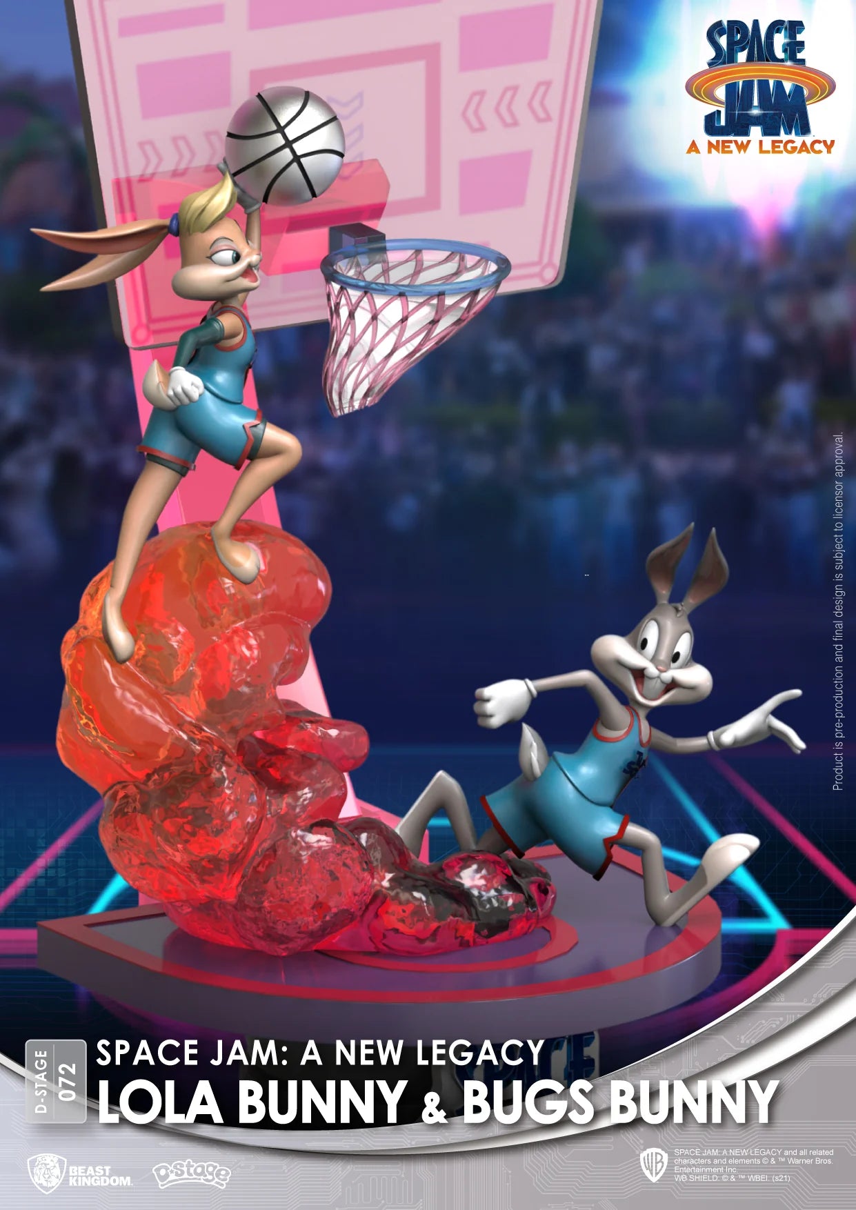BEAST KINGDOM - SPACE JAM A NEW LEGACY: LOLA BUNNY & BUGS BUNNY DIORAMA STAGE 6" STATUE