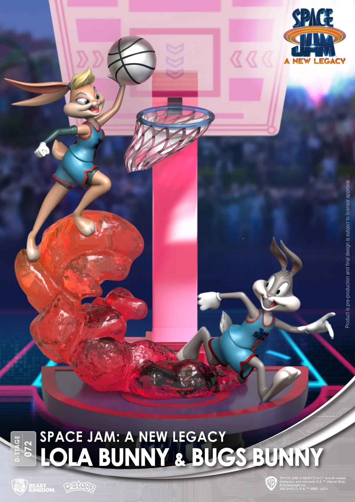 BEAST KINGDOM - SPACE JAM A NEW LEGACY: LOLA BUNNY & BUGS BUNNY DIORAMA STAGE 6" STATUE
