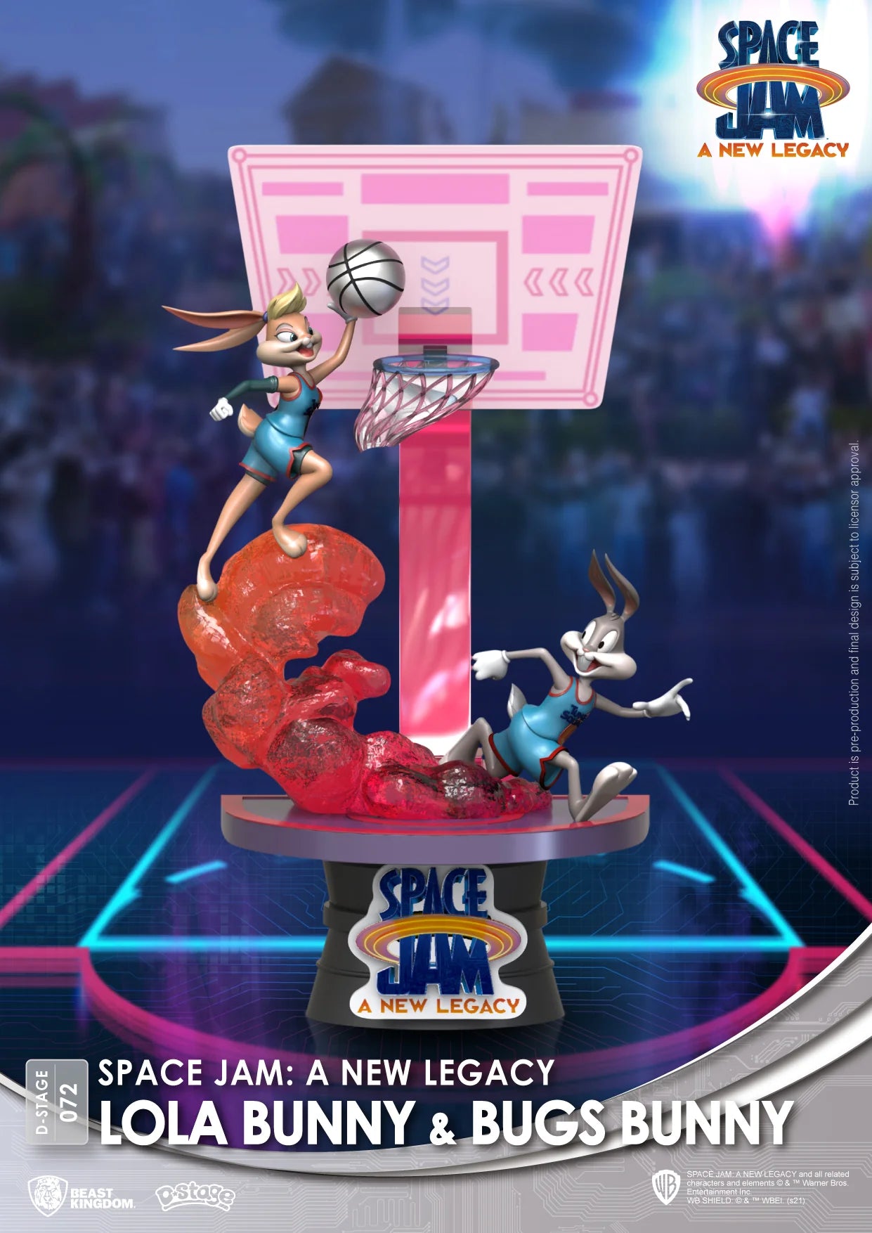 BEAST KINGDOM - SPACE JAM A NEW LEGACY: LOLA BUNNY & BUGS BUNNY DIORAMA STAGE 6" STATUE