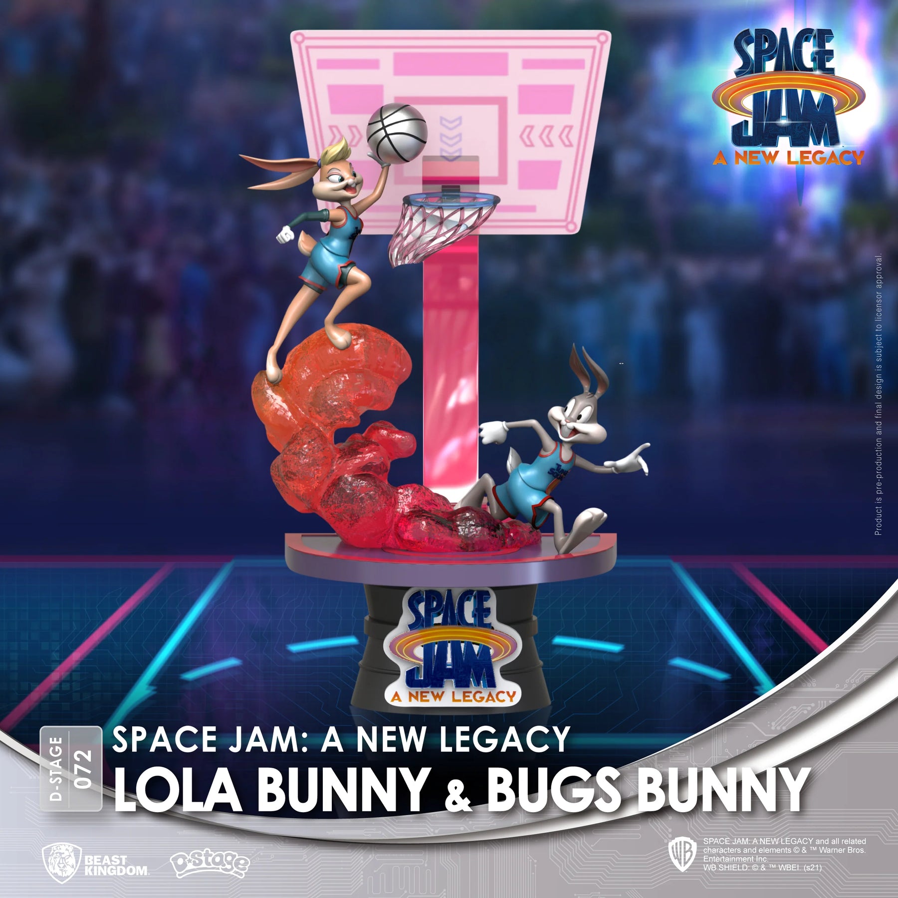 BEAST KINGDOM - SPACE JAM A NEW LEGACY: LOLA BUNNY & BUGS BUNNY DIORAMA STAGE 6" STATUE