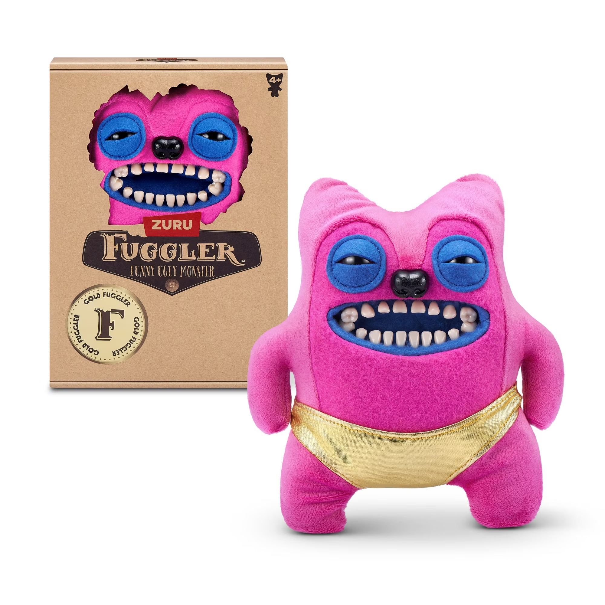 Fuggler -Gold Fuggs - Greedy Grinner - 9" Plush Figure