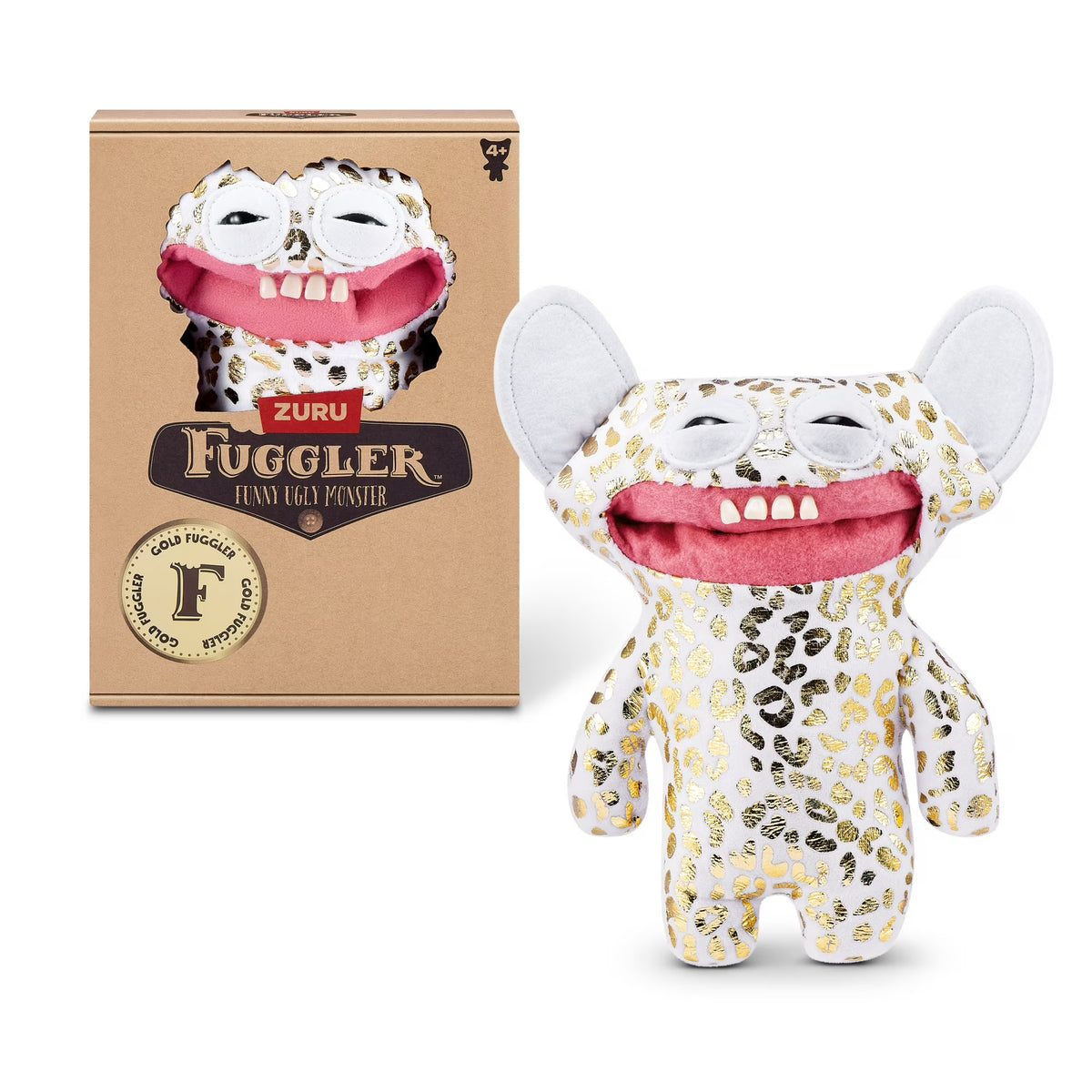 Fuggler -Gold Fuggs - Grin Grin - 9" Plush Figure