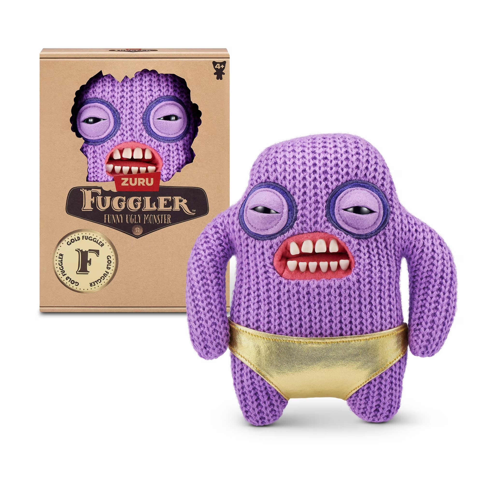 Fuggler -Gold Fuggs - Mr Needles - 9" Plush Figure
