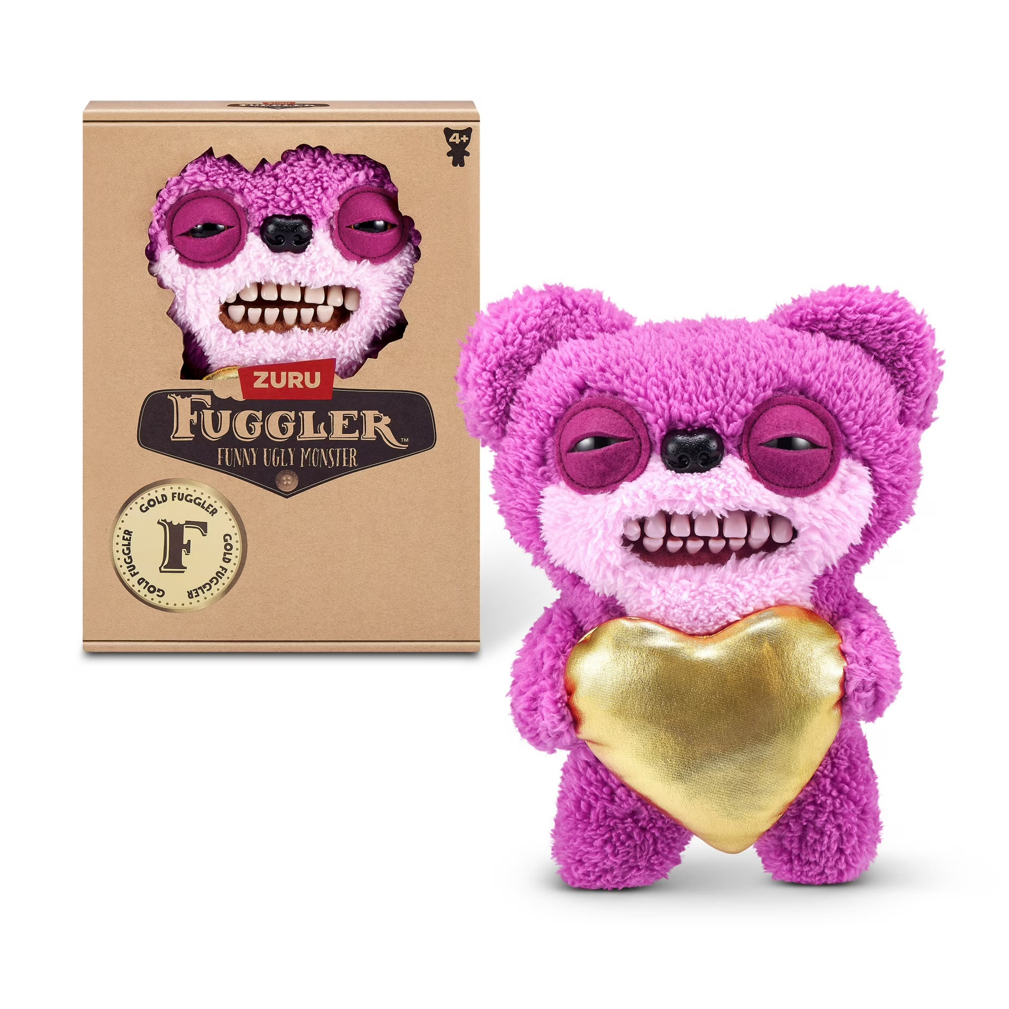Fuggler -Gold Fuggs - Teddy Bear Nightmare - 9" Plush Figure