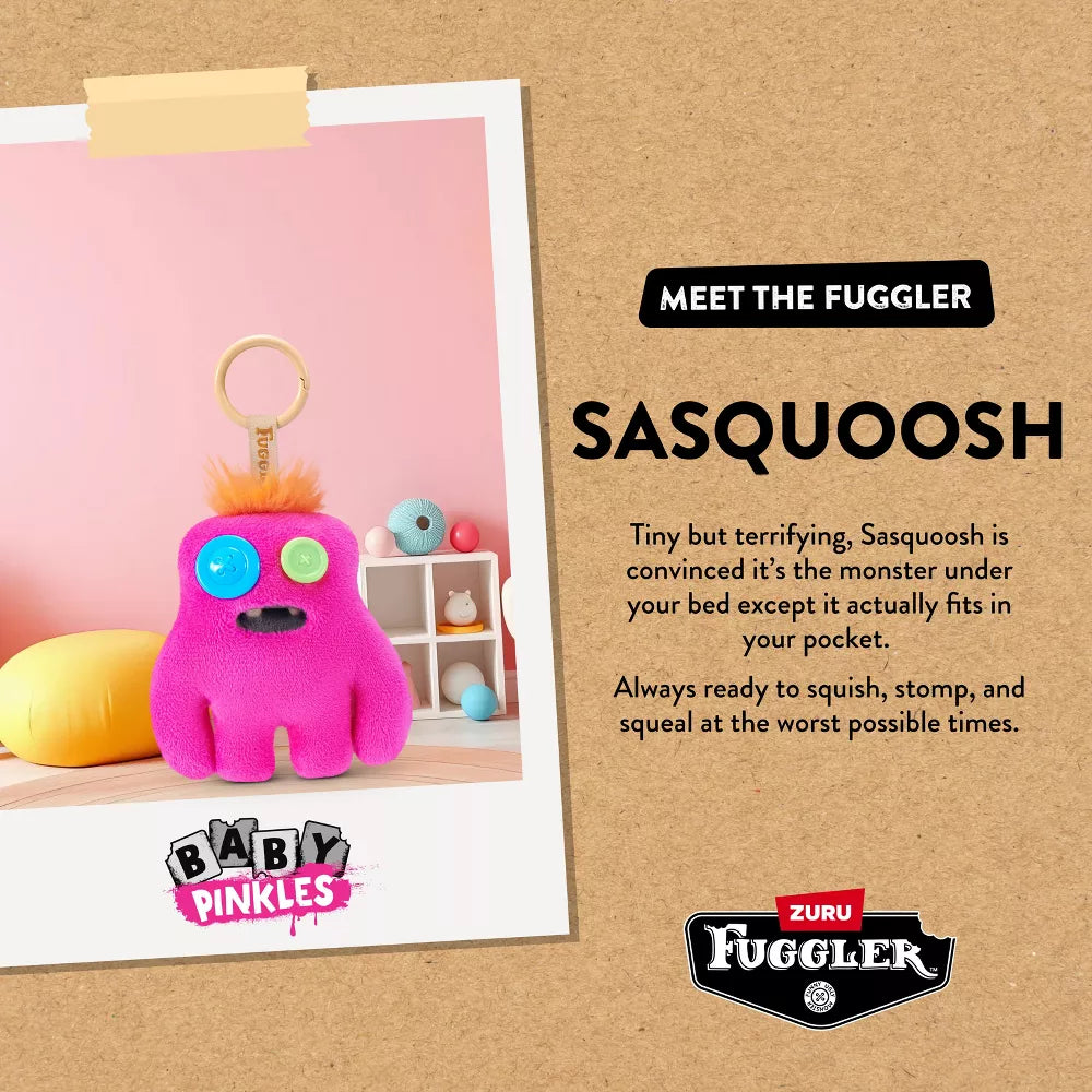 Fuggler - Baby Pinkles - Sasquoosh 3.5-Inch Plush Keyring