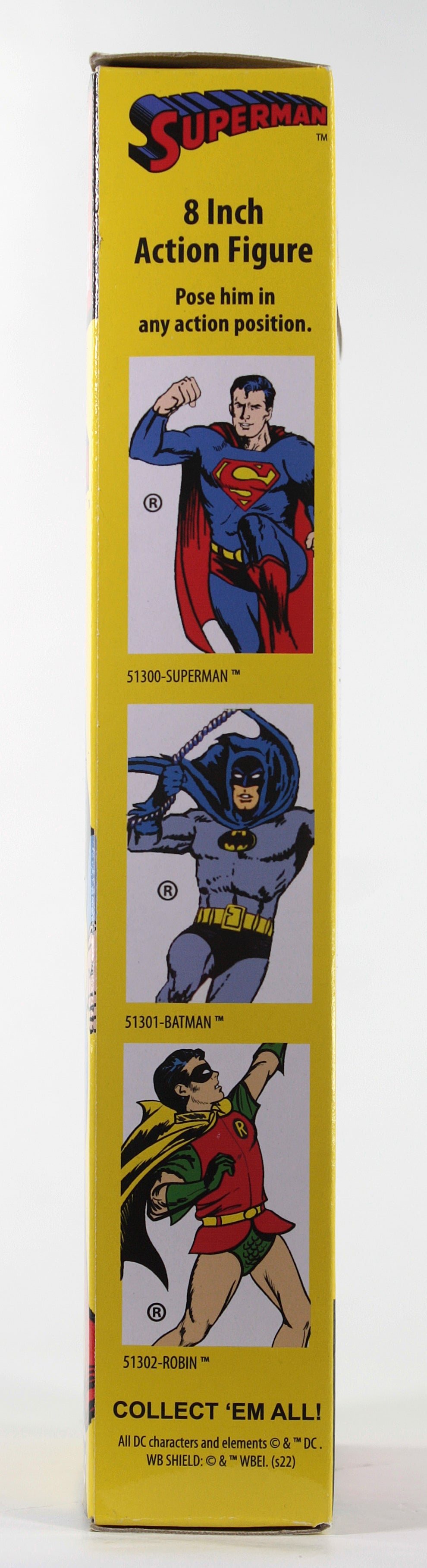 Damaged Package Mego Wave 16 - Superman 50th Anniversary World's Greatest Superheroes (Classic Box) 8" Action Figure