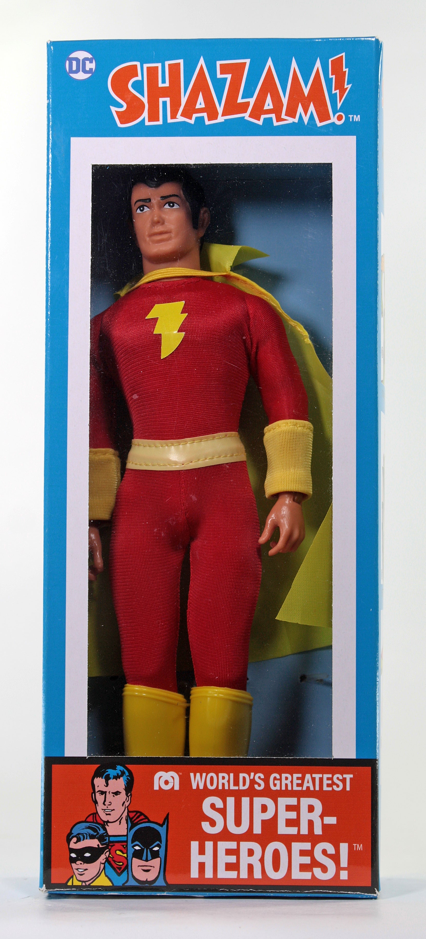 Damaged Package Mego Wave 16 - Shazam 50th Anniversary World's Greatest Superheroes (Classic Box) 8" Action Figure