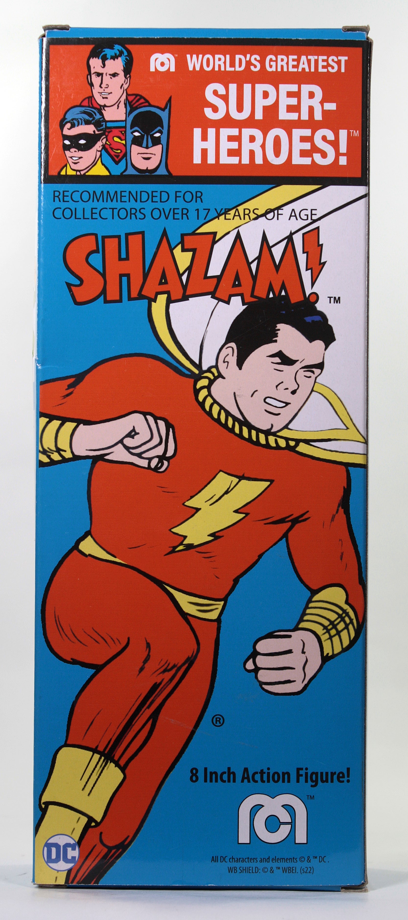 Damaged Package Mego Wave 16 - Shazam 50th Anniversary World's Greatest Superheroes (Classic Box) 8" Action Figure