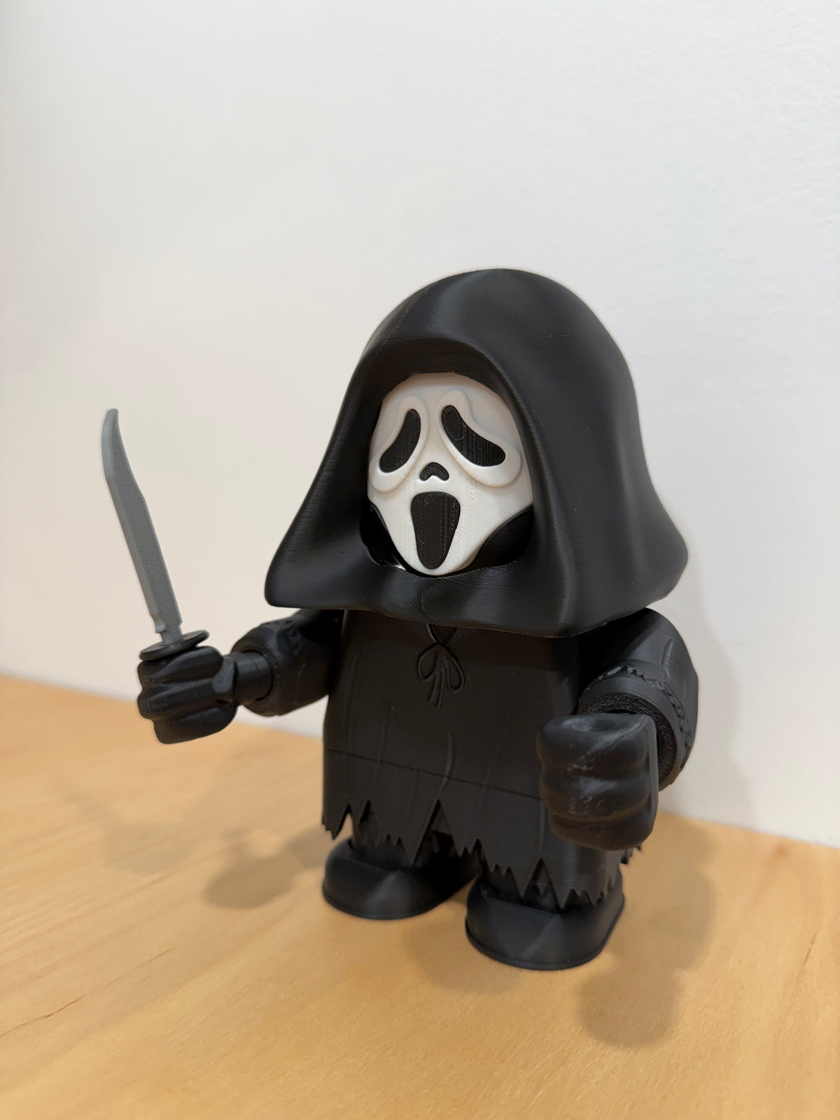 Ghostface 3D Printed Display Figure – Horror Collector Piece