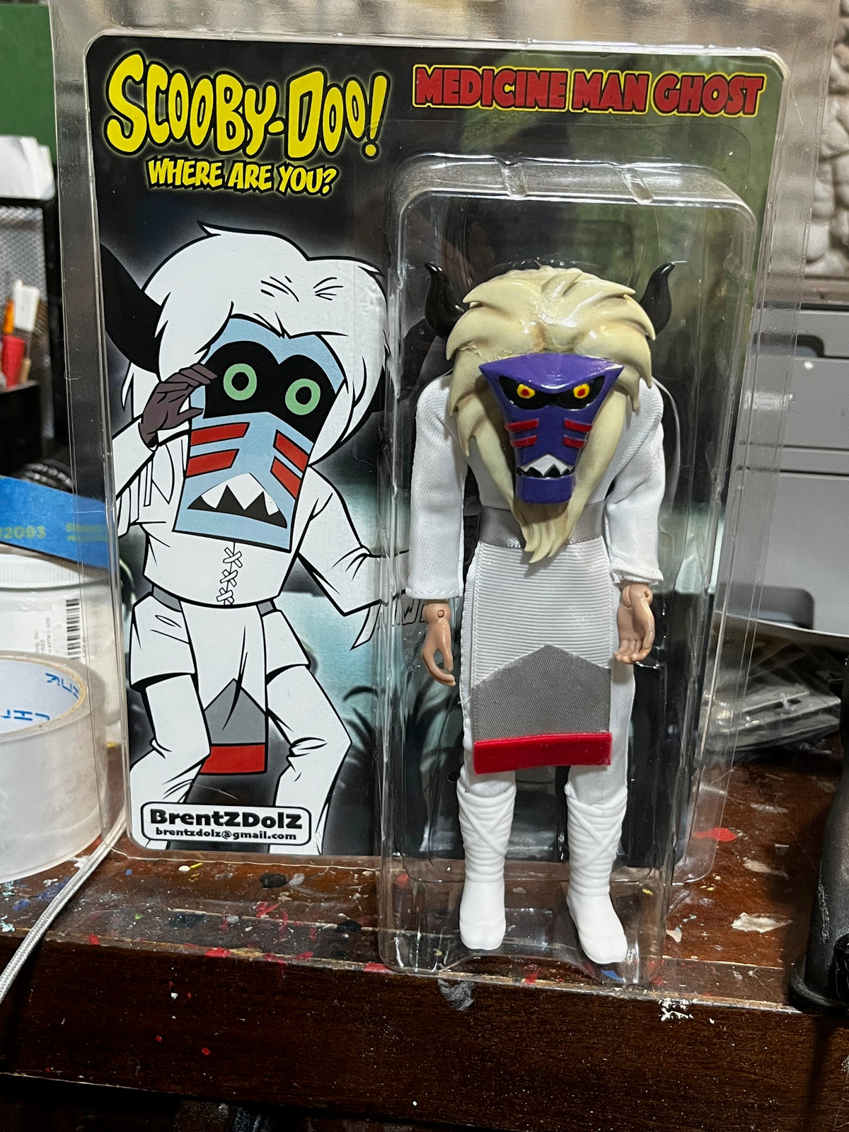 Brentz Dolz Scooby-Doo - Medicine Man Ghost 8" Art Action Figure