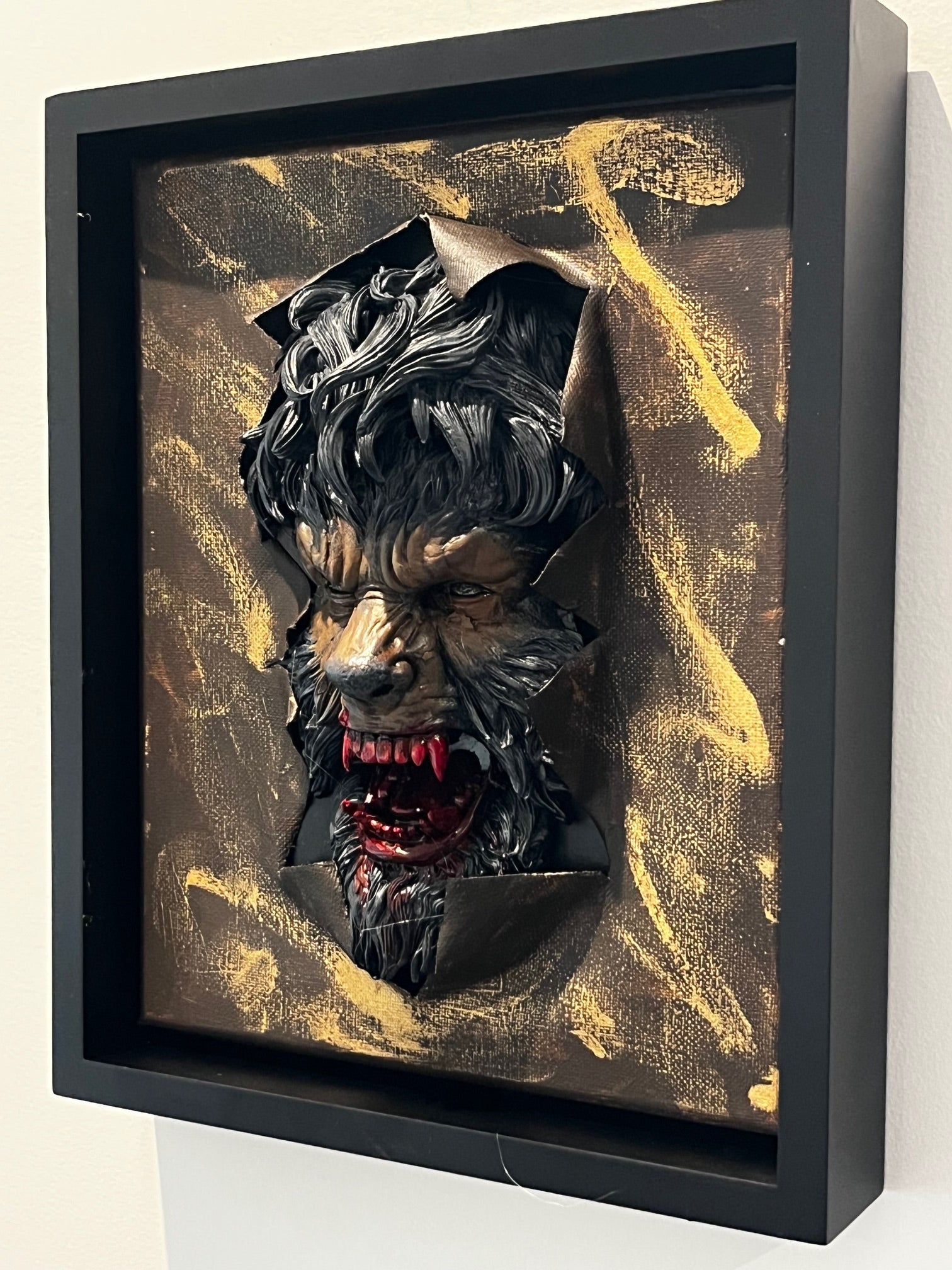 Brentz Dolz Universal Monsters: Wolfman 3D Wall Art 8x10