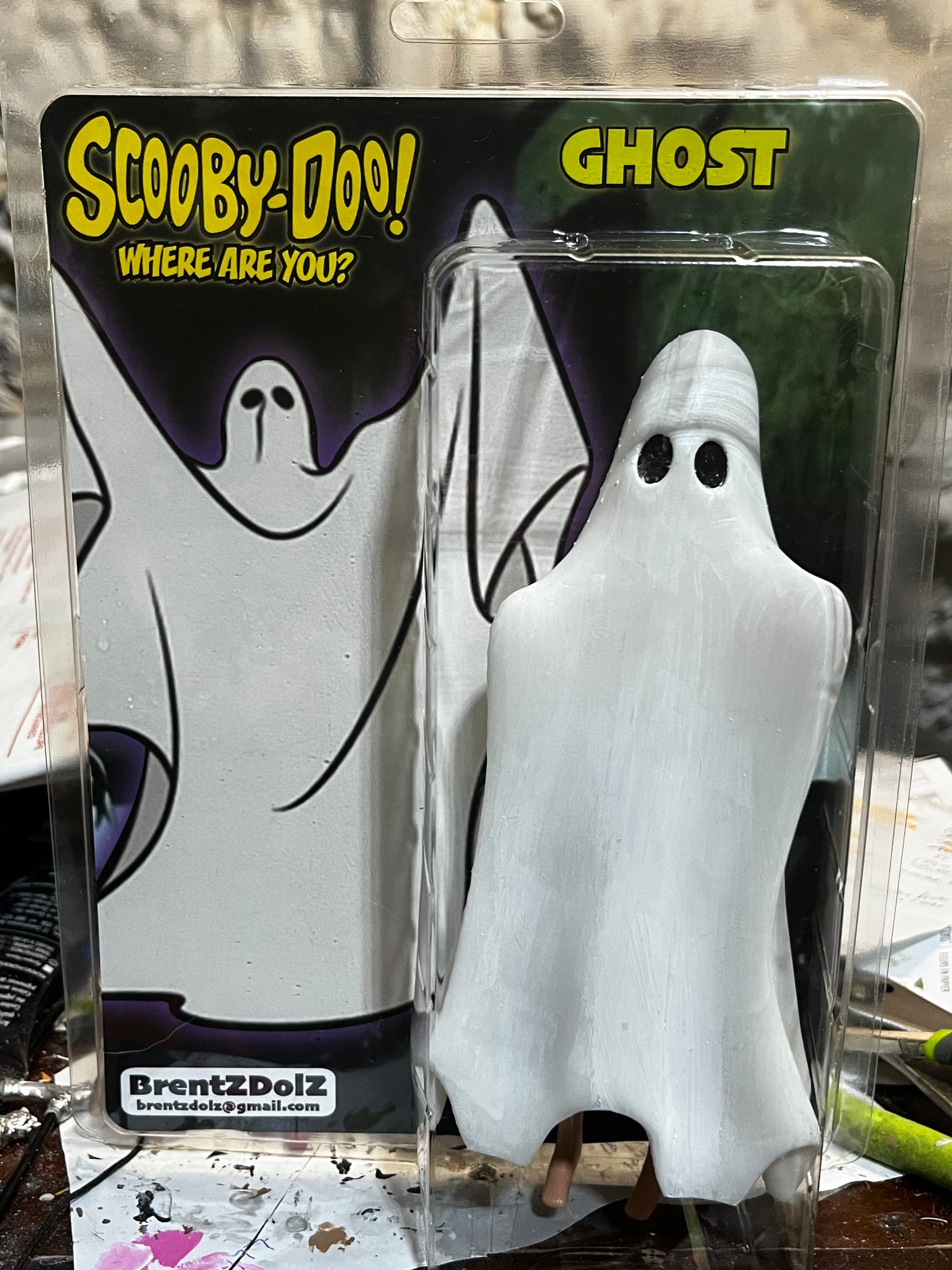 Brentz Dolz Scooby-Doo - Ghost 8" Art Action Figure