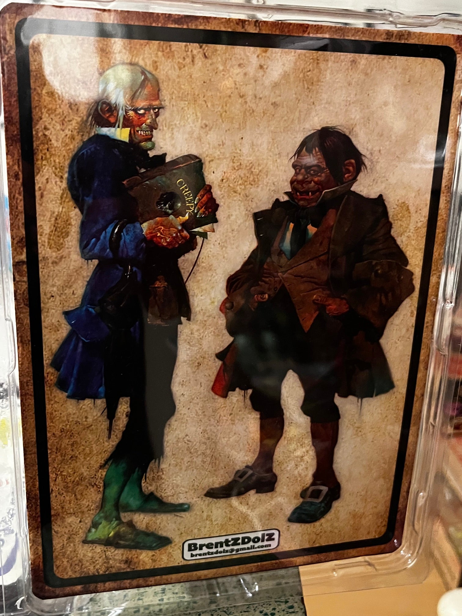 Brentz Dolz Eerie Magazine - Uncle Creepy & Cousin Eerie 8" Art Action Figure Set