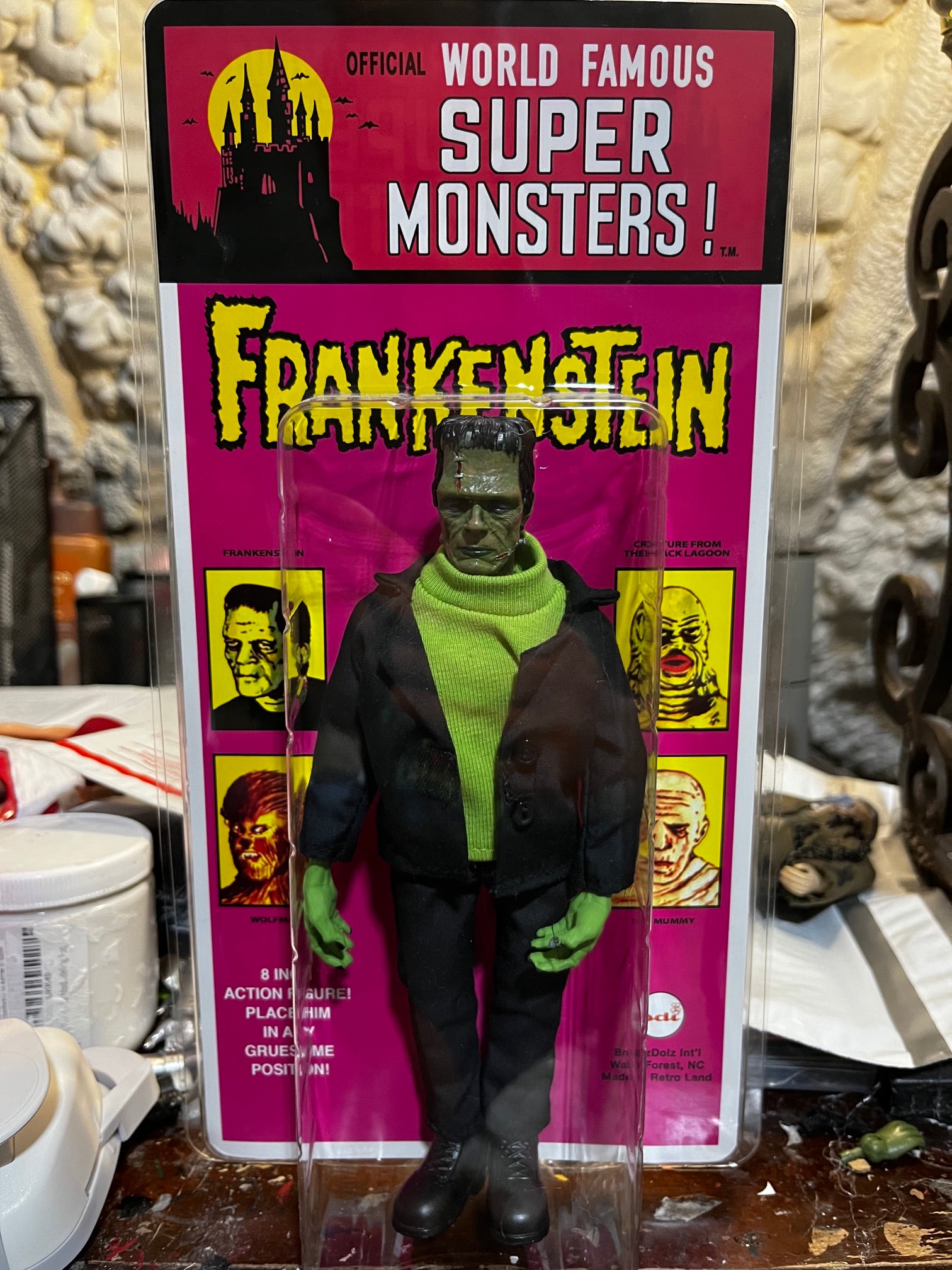 Brentz Dolz - World Famous Super Monsters - Frankenstein 8" Art Action Figure