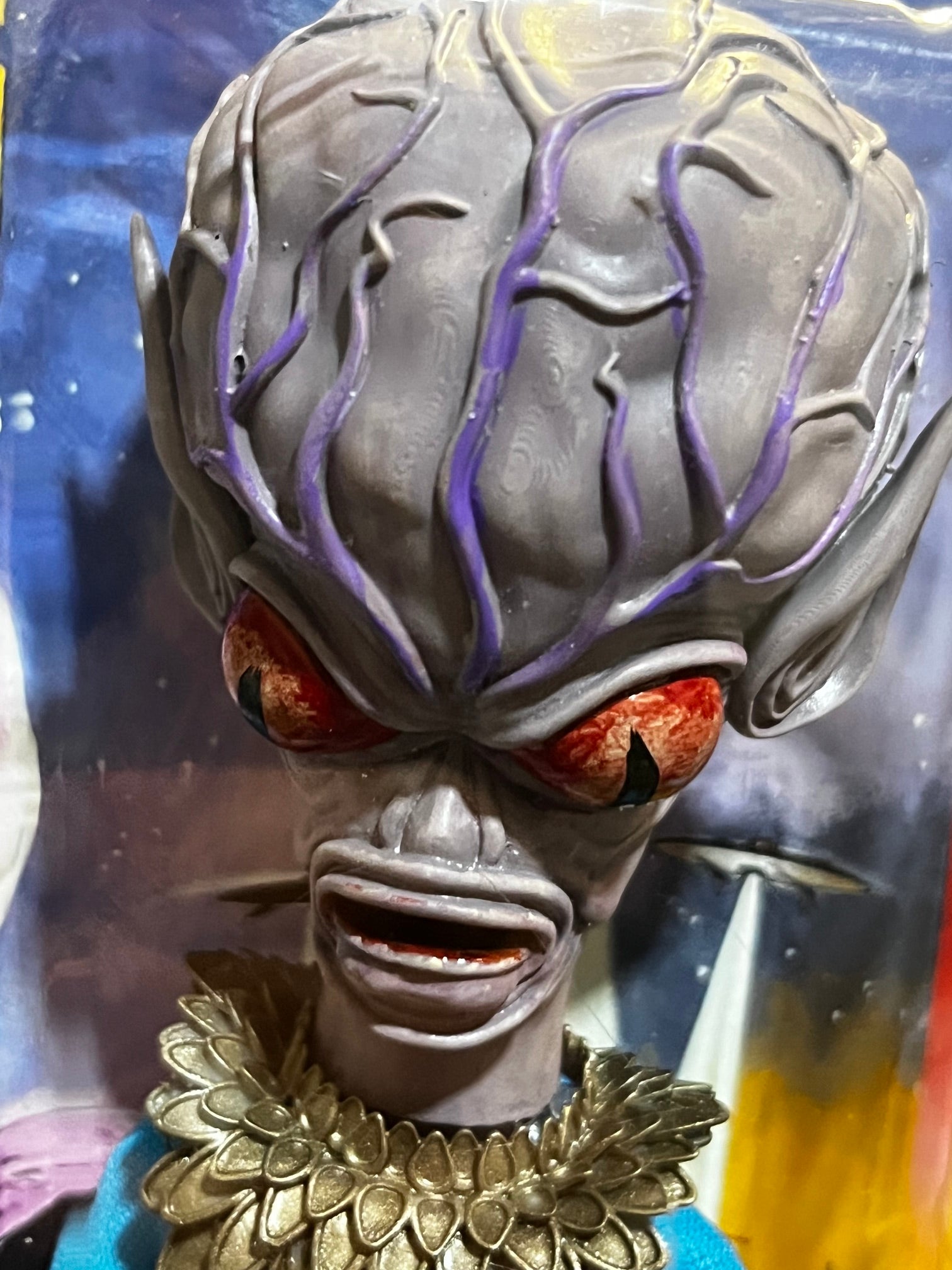 Brentz Dolz Invasion Of The Saucer-Men - Purple Alien (Blue Suit) 8" Art Action Figure