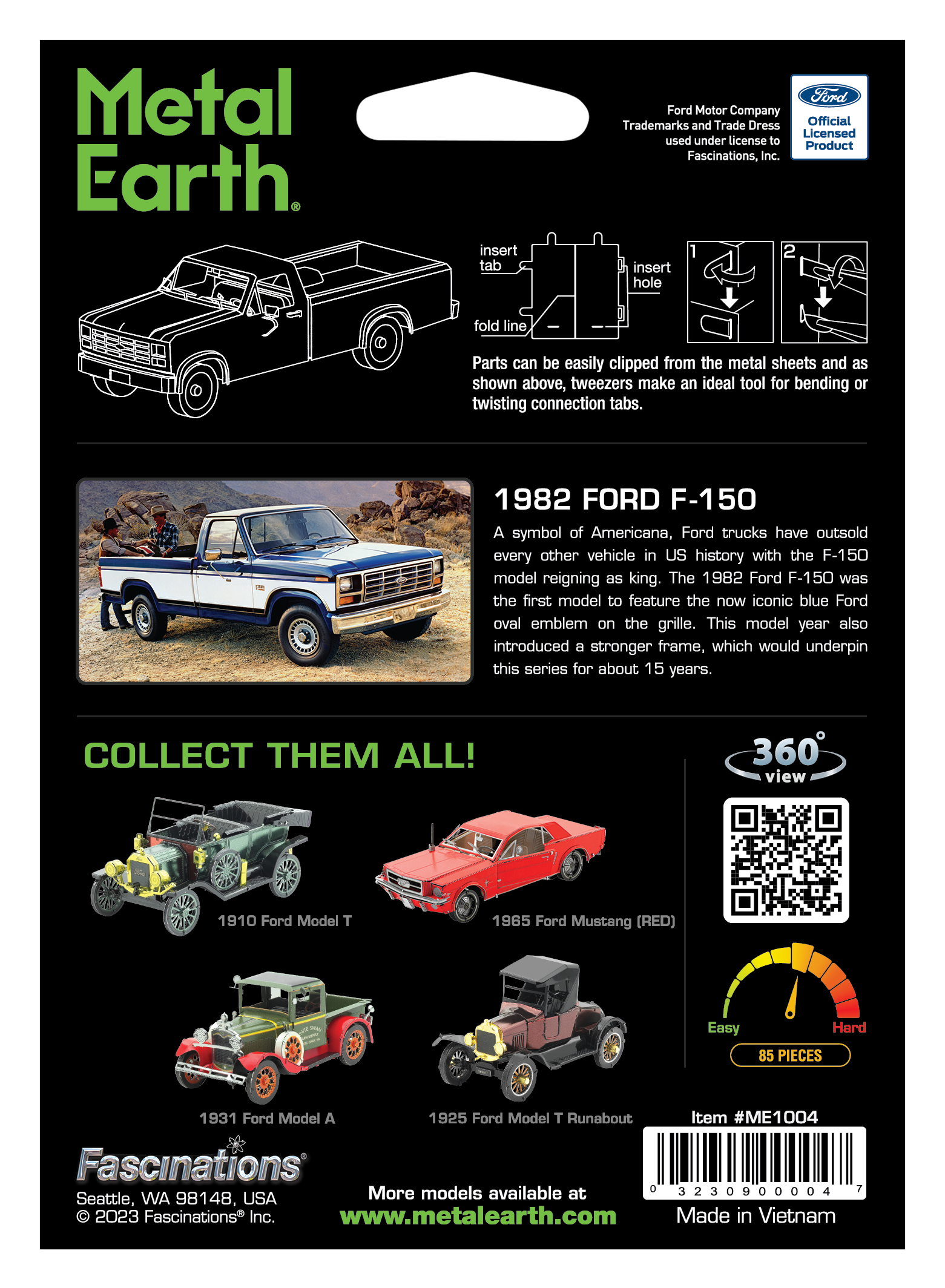 Metal Earth - 1982 Ford F-150 Model Kit