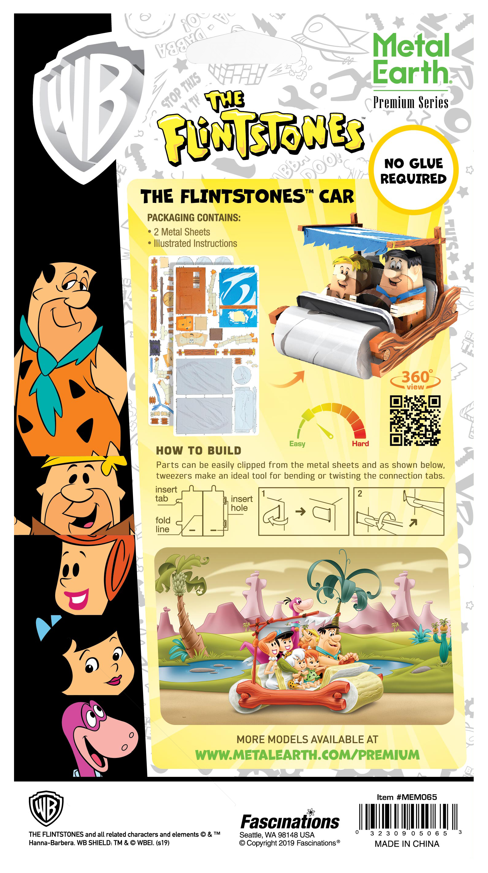 Metal Earth - The Flintstones Car Model Kit