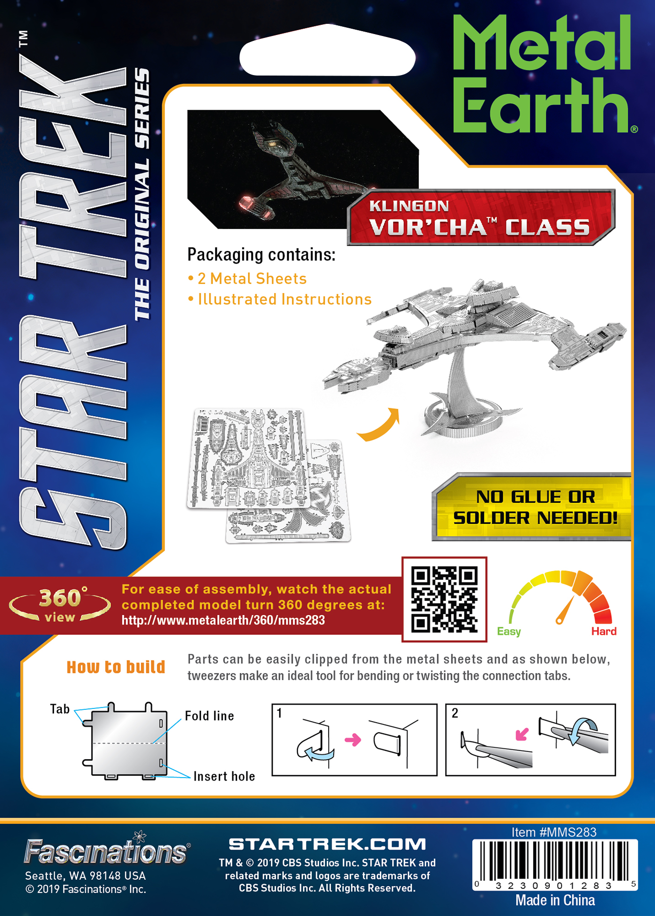 Metal Earth - Star Trek: Klingon Vor'cha Model Kit