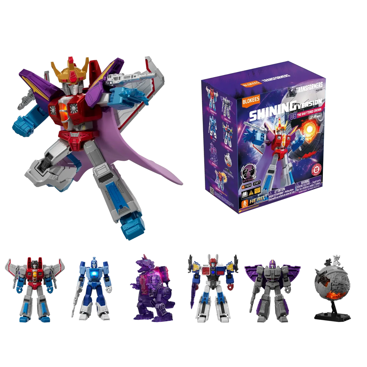 TRANSFORMERS SHINING VERSION - 06: LETHAL CORONATION BOX OF 6 MODEL KITS