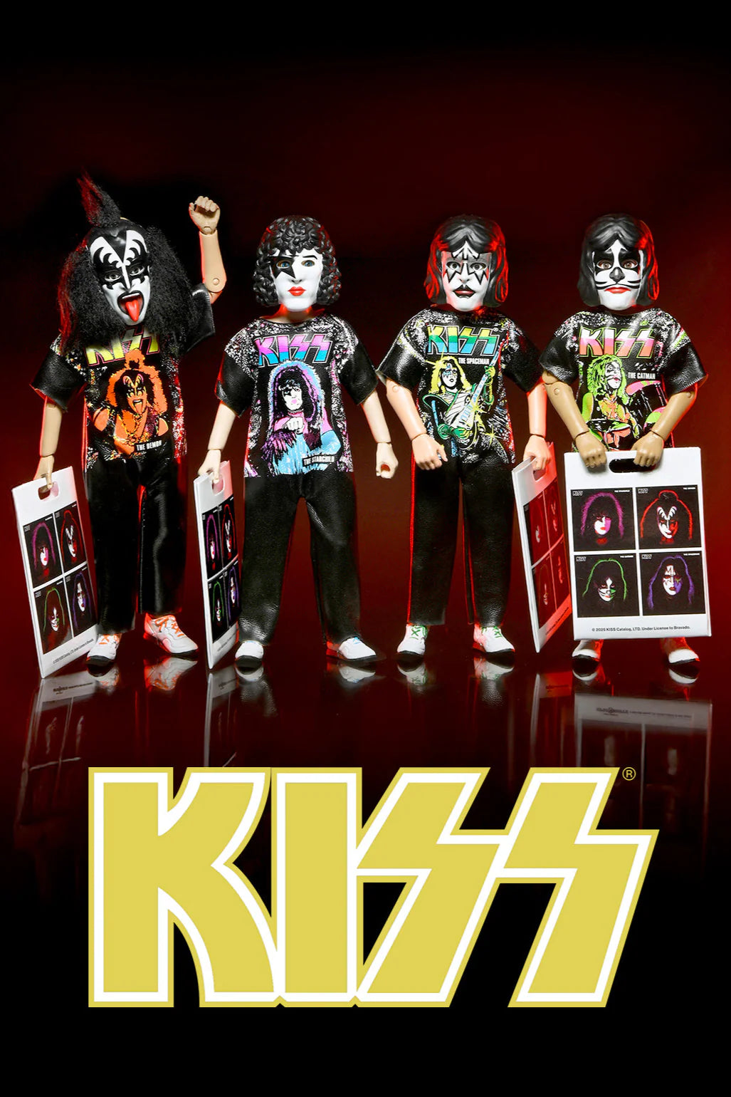 NECA - Ben Cooper Costume Kids Collection - KISS Clothed Action Figure Set of 4 (Pre-Order Ships November 2025)