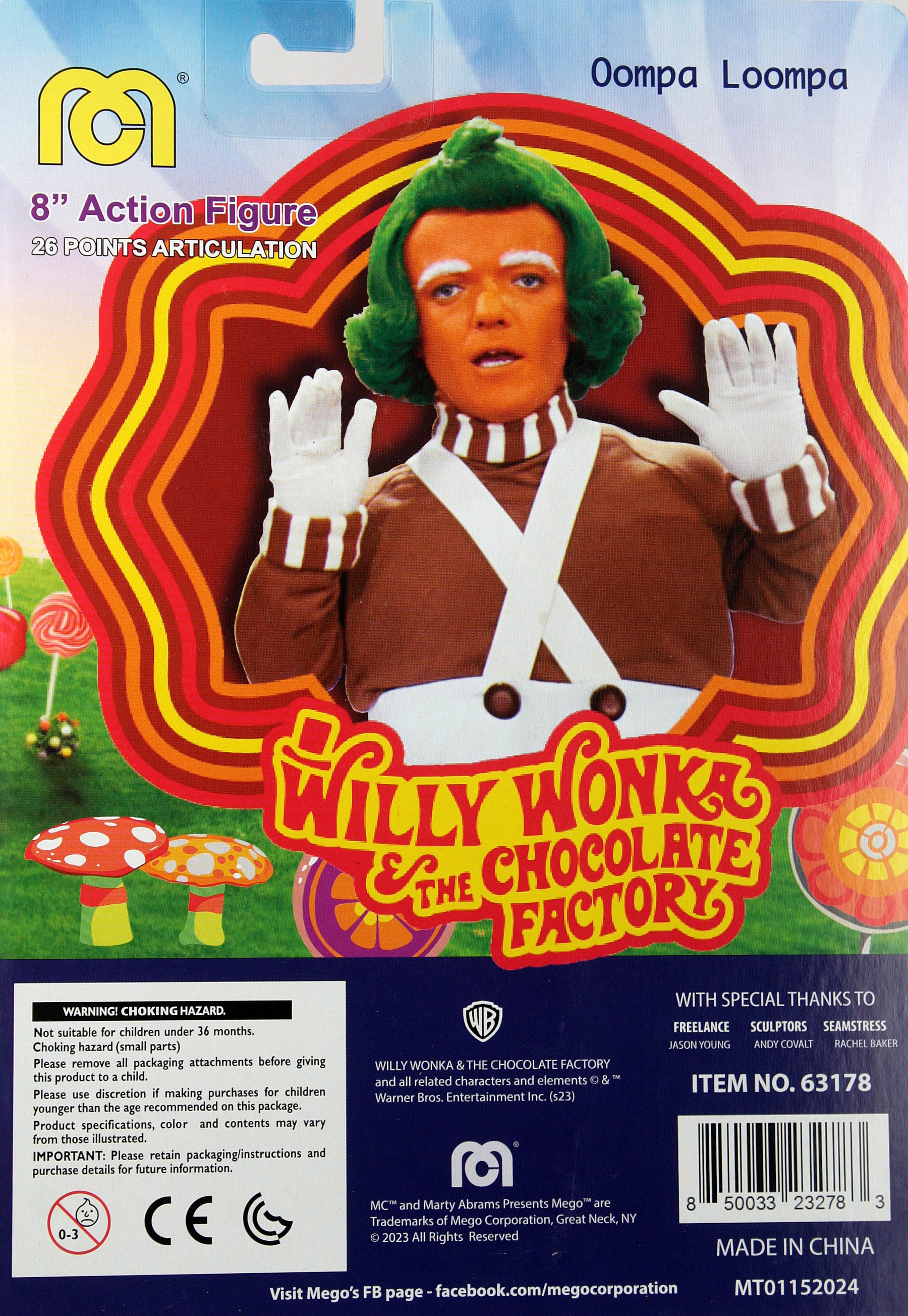 Mego Movies Wave 18 - Oompa Loompa (Willy Wonka) 8" Action Figure