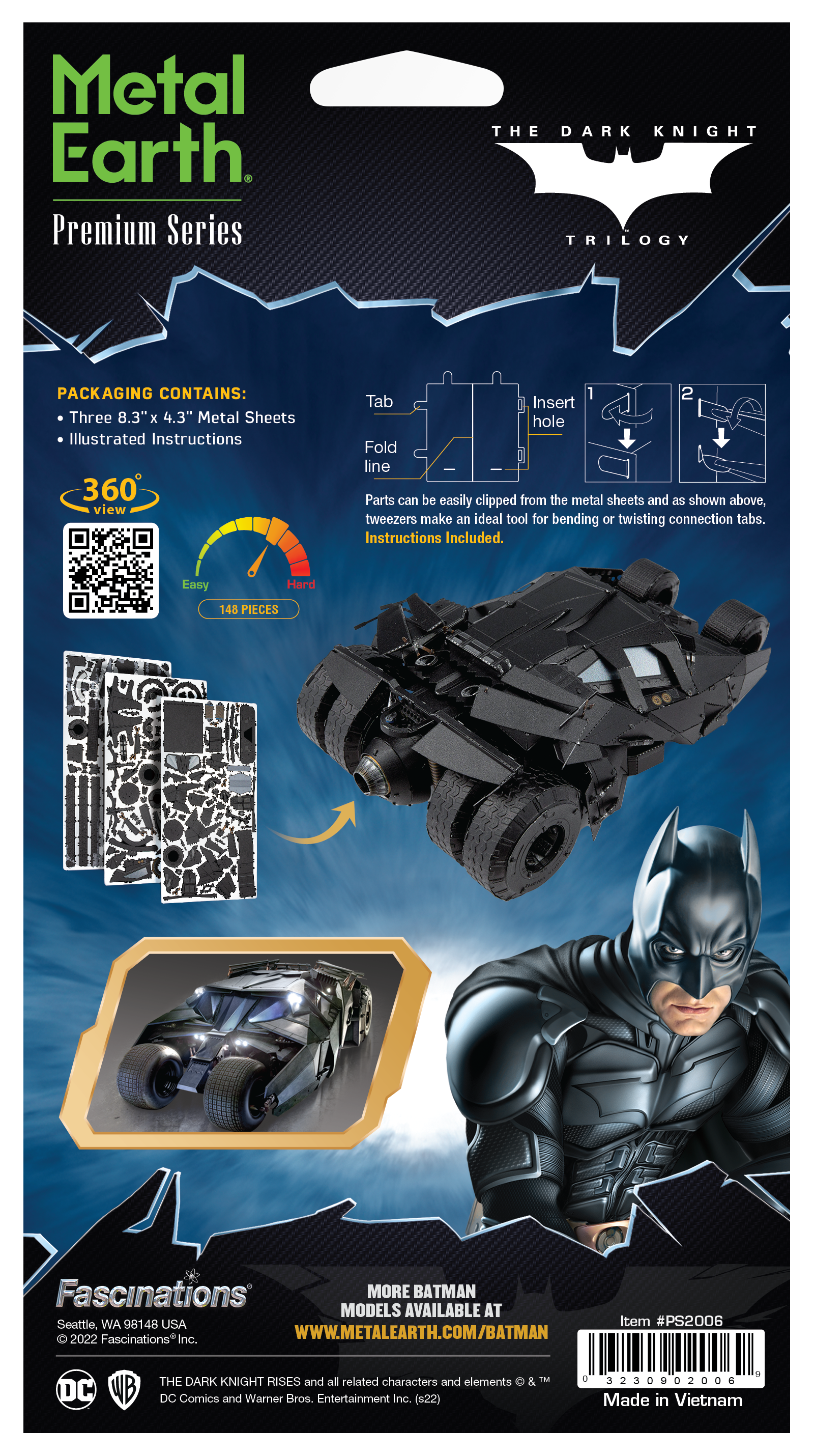 Metal Earth - Premium Series - Batman: Tumbler Model Kit