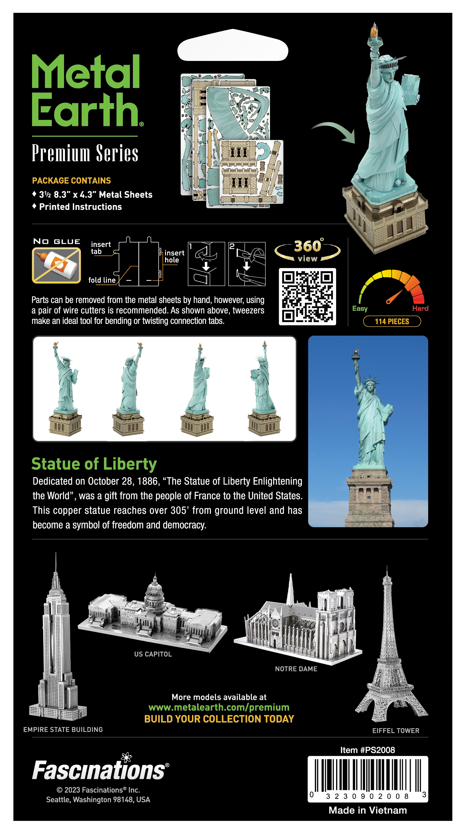 Metal Earth - Premium Series - Statue of Liberty Model Kit