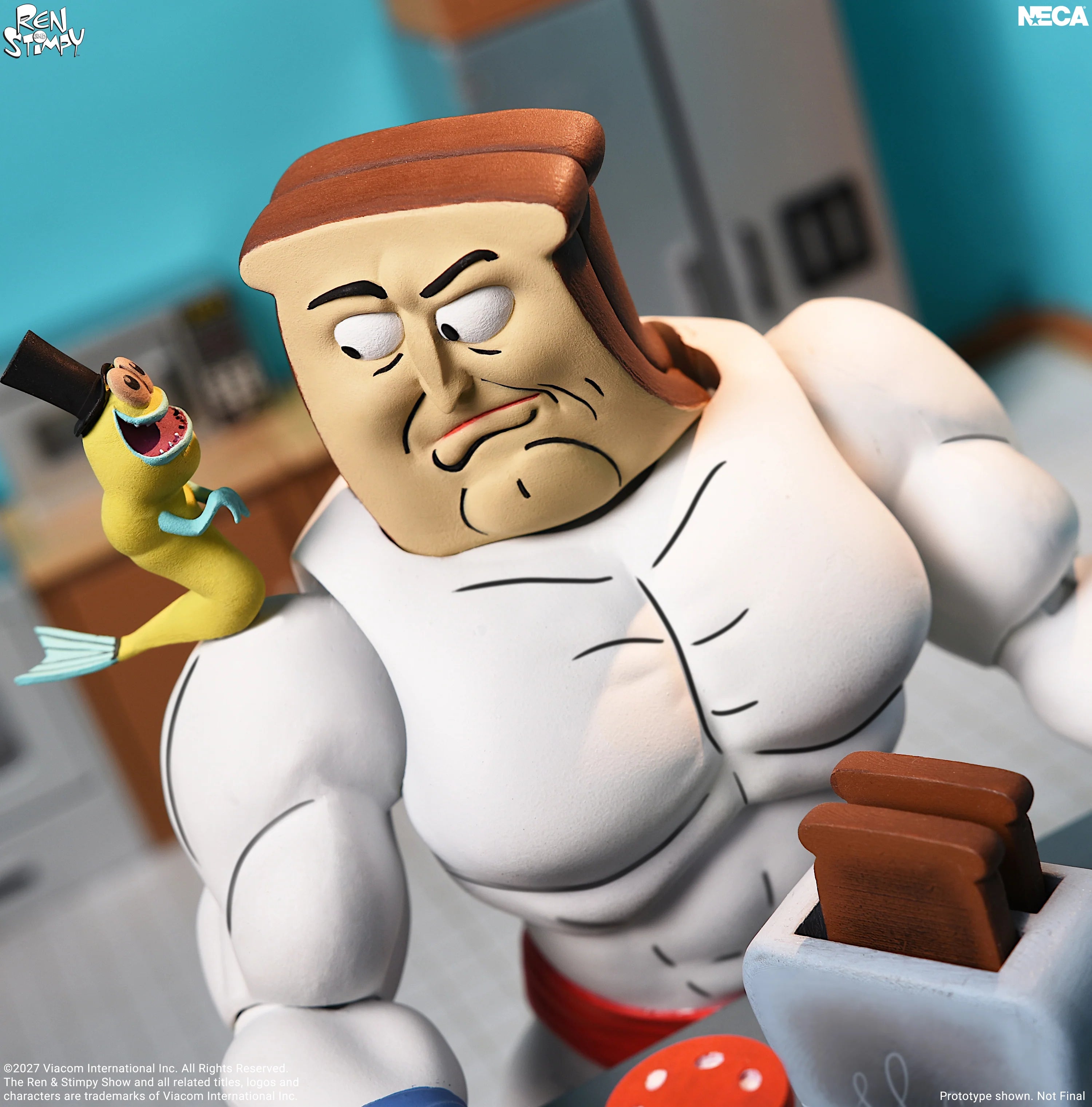 NECA - Ren & Stimpy Show - Ultimate Powdered Toast Man 7" Action Figure