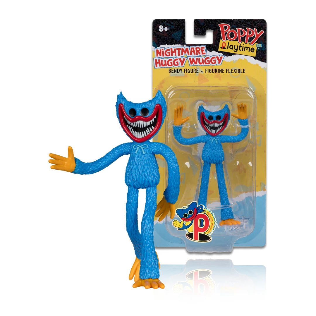 McFarlane - Poppy Playtime - Nightmare Huggy Wuggy 4.5-Inch Bendable Figure
