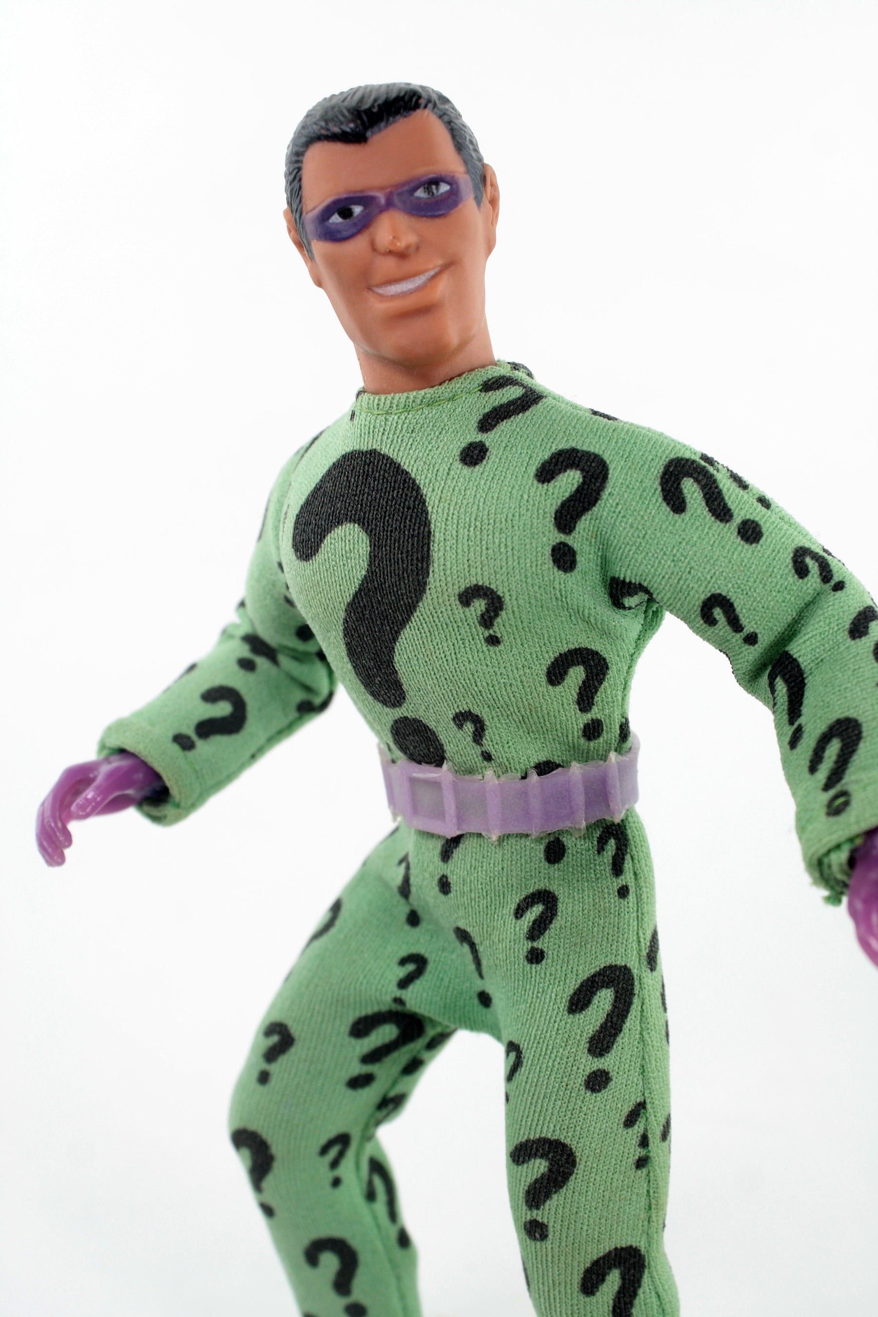 Damaged Package Mego Wave 17 - Riddler 50th Anniversary World's Greatest Superheroes (Classic Box) 8" Action Figure
