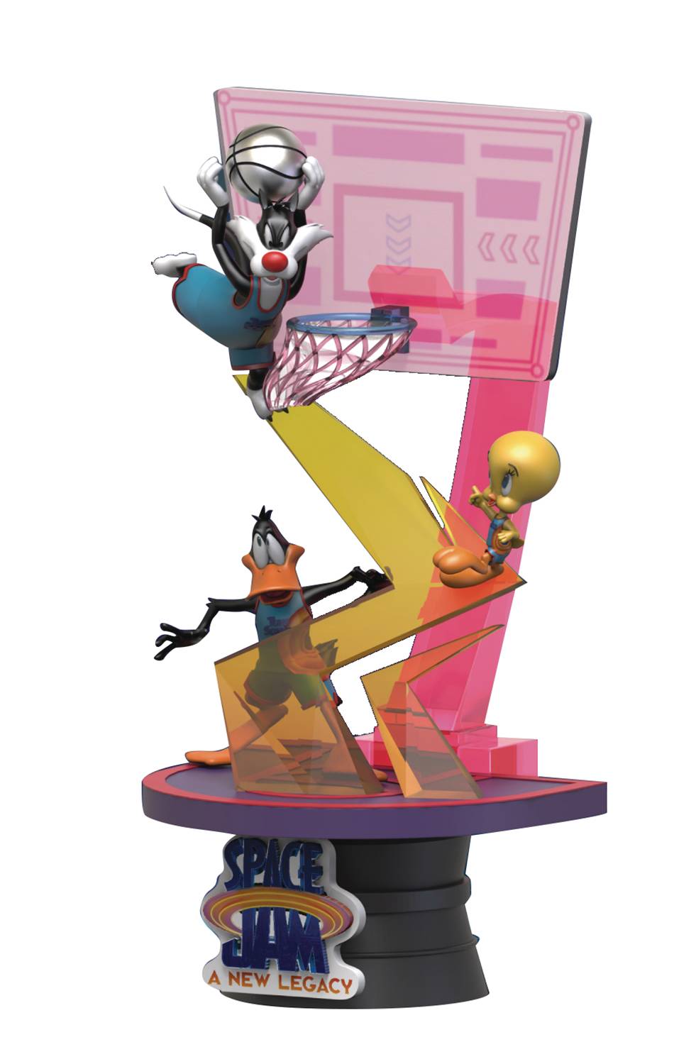 BEAST KINGDOM - SPACE JAM A NEW LEGACY: SYLVESTER & TWEETY DIORAMA STAGE 6" STATUE