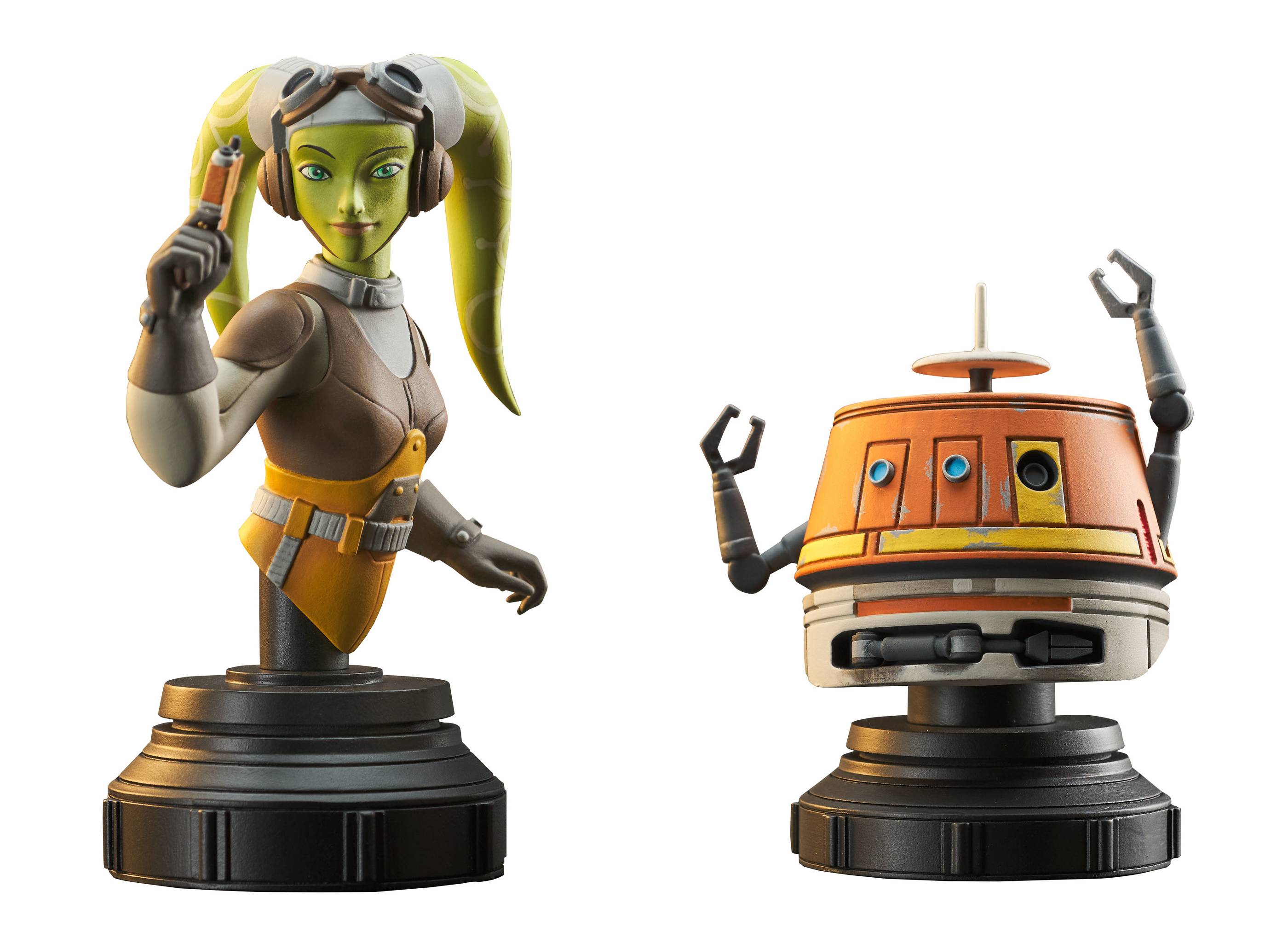 DIAMOND SELECT - Star Wars Rebels Hera and Chopper 1/7 Scale Limited Edition Bust Set