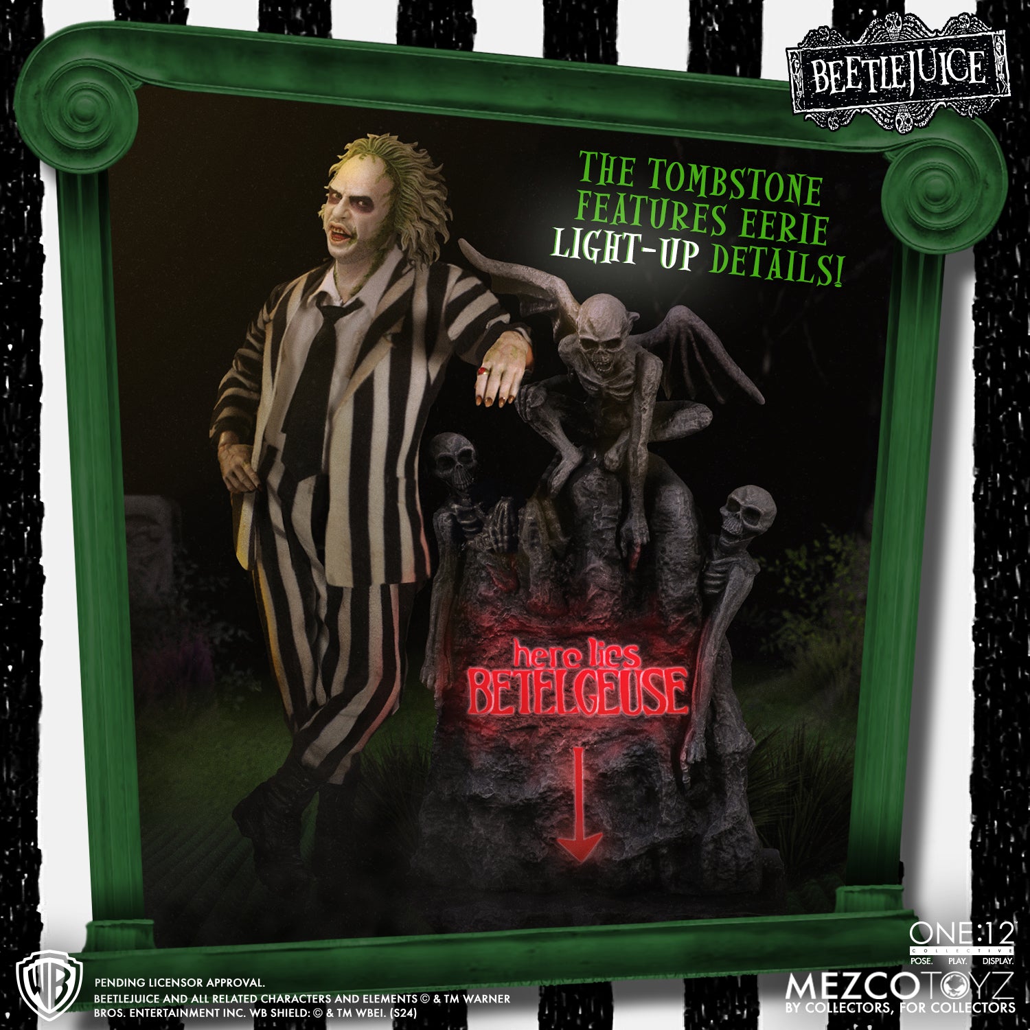 One:12 Collective - Beetlejuice Deluxe Edition Figure (Pre-Order Ships June-Aug 2025)