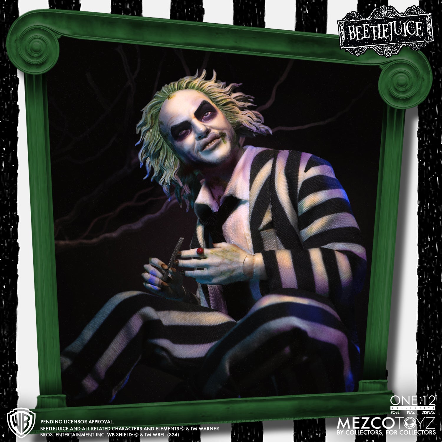 One:12 Collective - Beetlejuice Deluxe Edition Figure (Pre-Order Ships June-Aug 2025)