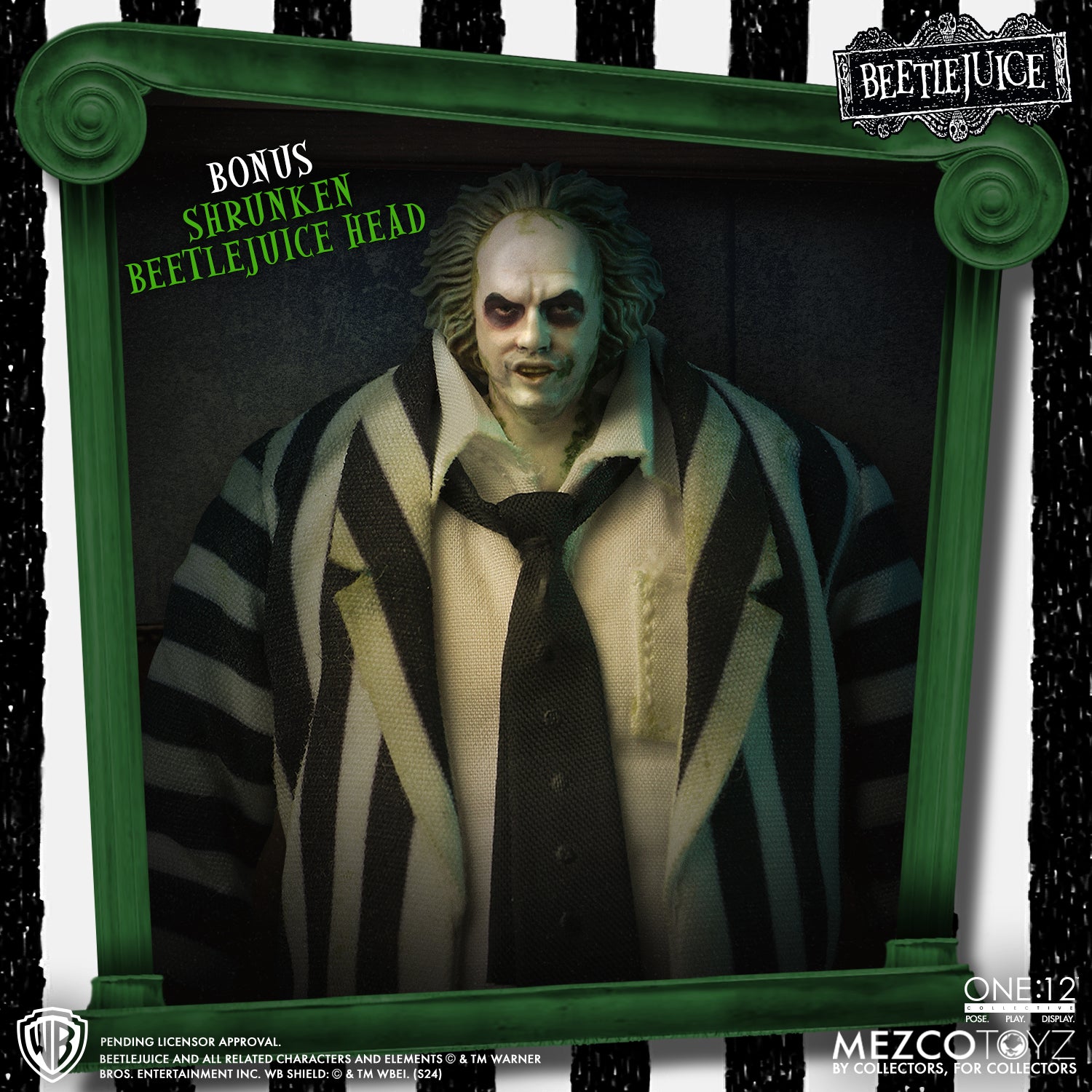 One:12 Collective - Beetlejuice Deluxe Edition Figure (Pre-Order Ships June-Aug 2025)