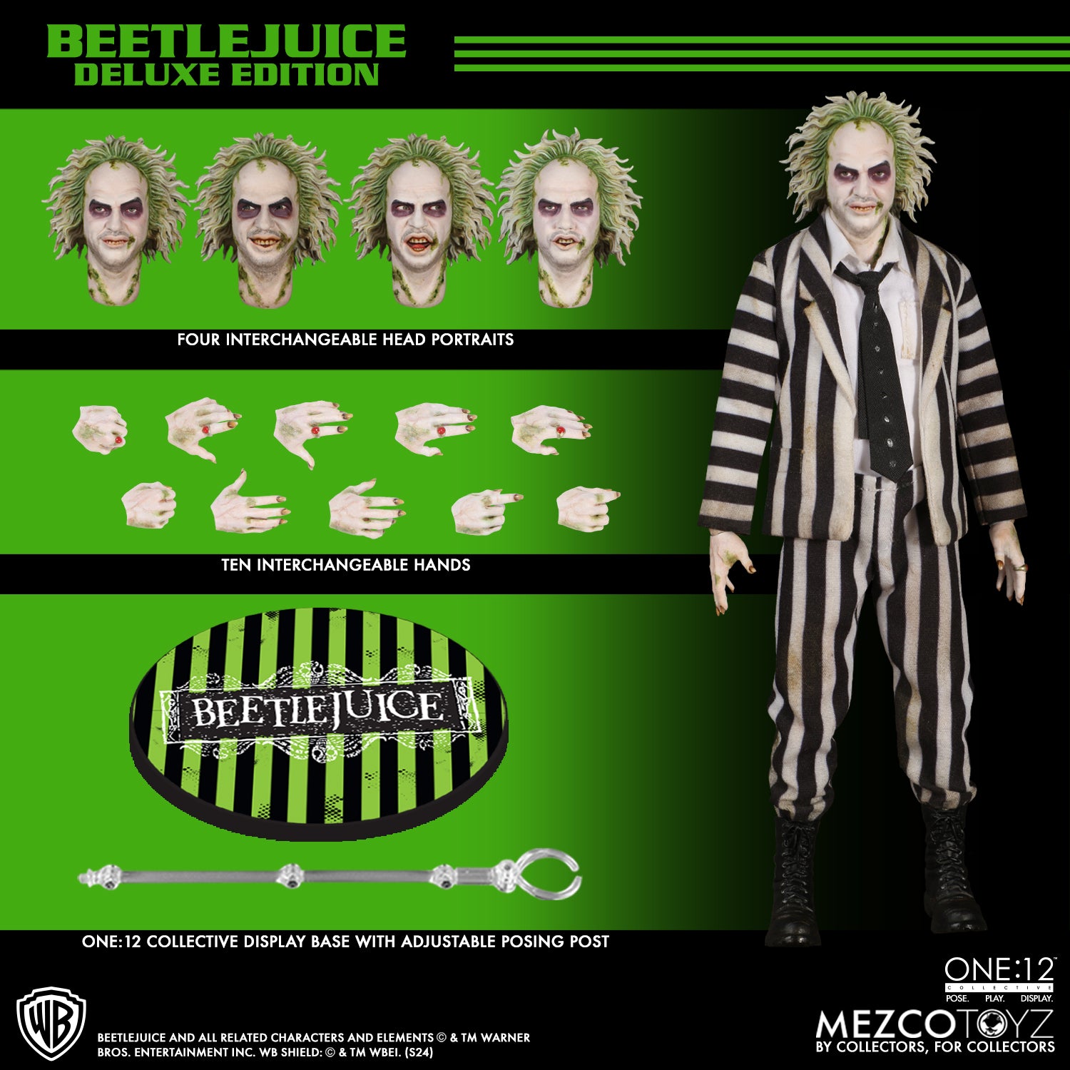 One:12 Collective - Beetlejuice Deluxe Edition Figure (Pre-Order Ships June-Aug 2025)