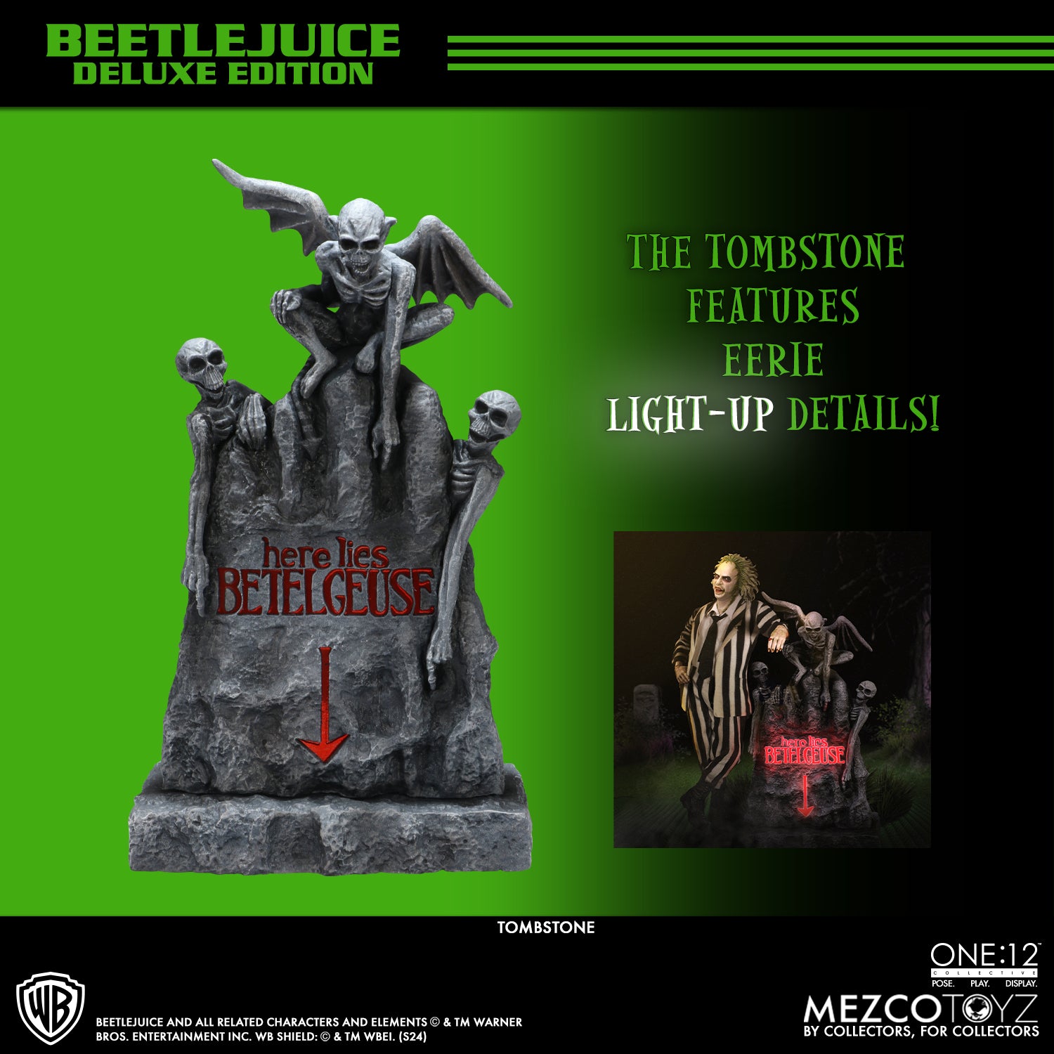 One:12 Collective - Beetlejuice Deluxe Edition Figure (Pre-Order Ships June-Aug 2025)
