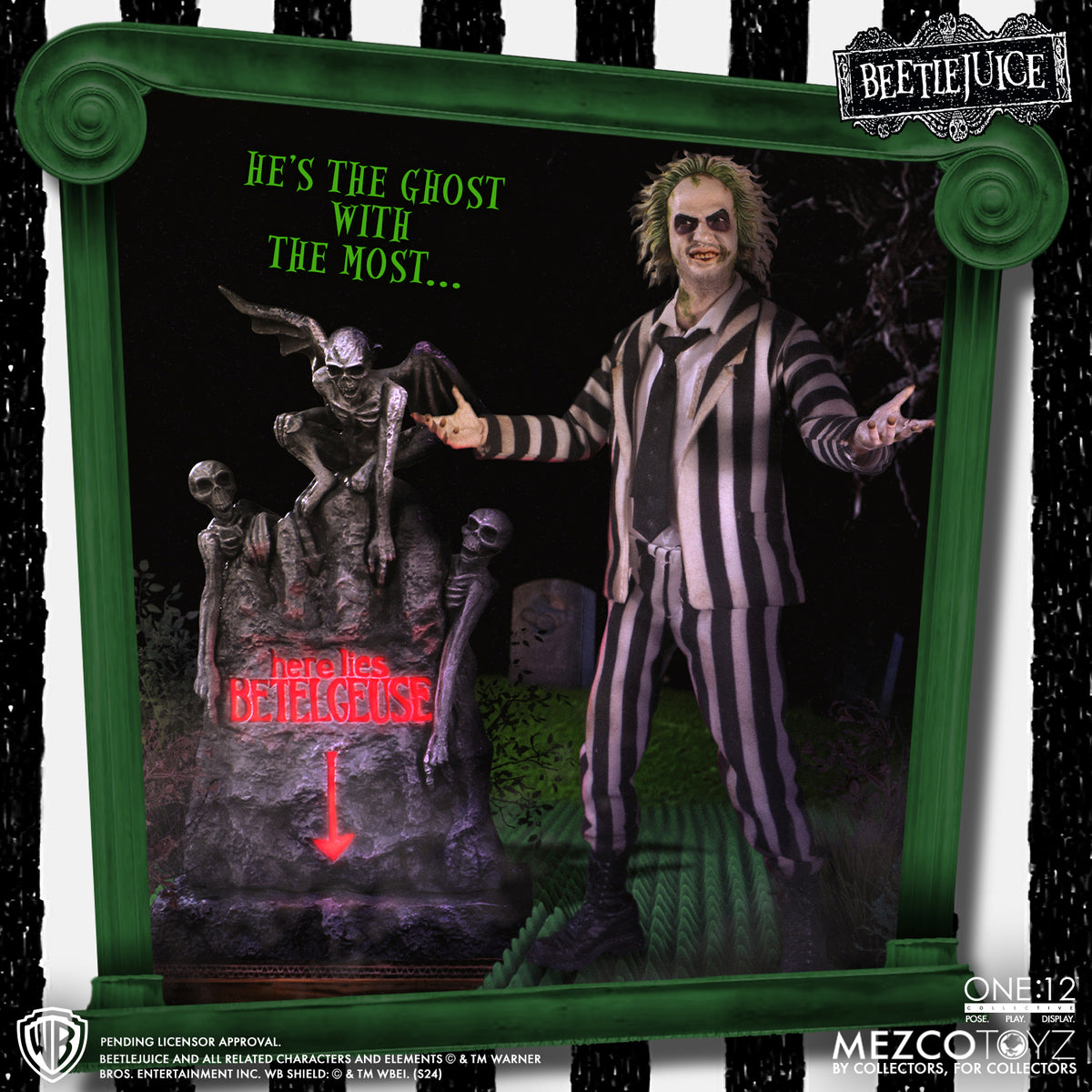 One:12 Collective - Beetlejuice Deluxe Edition Figure (Pre-Order Ships June-Aug 2025)