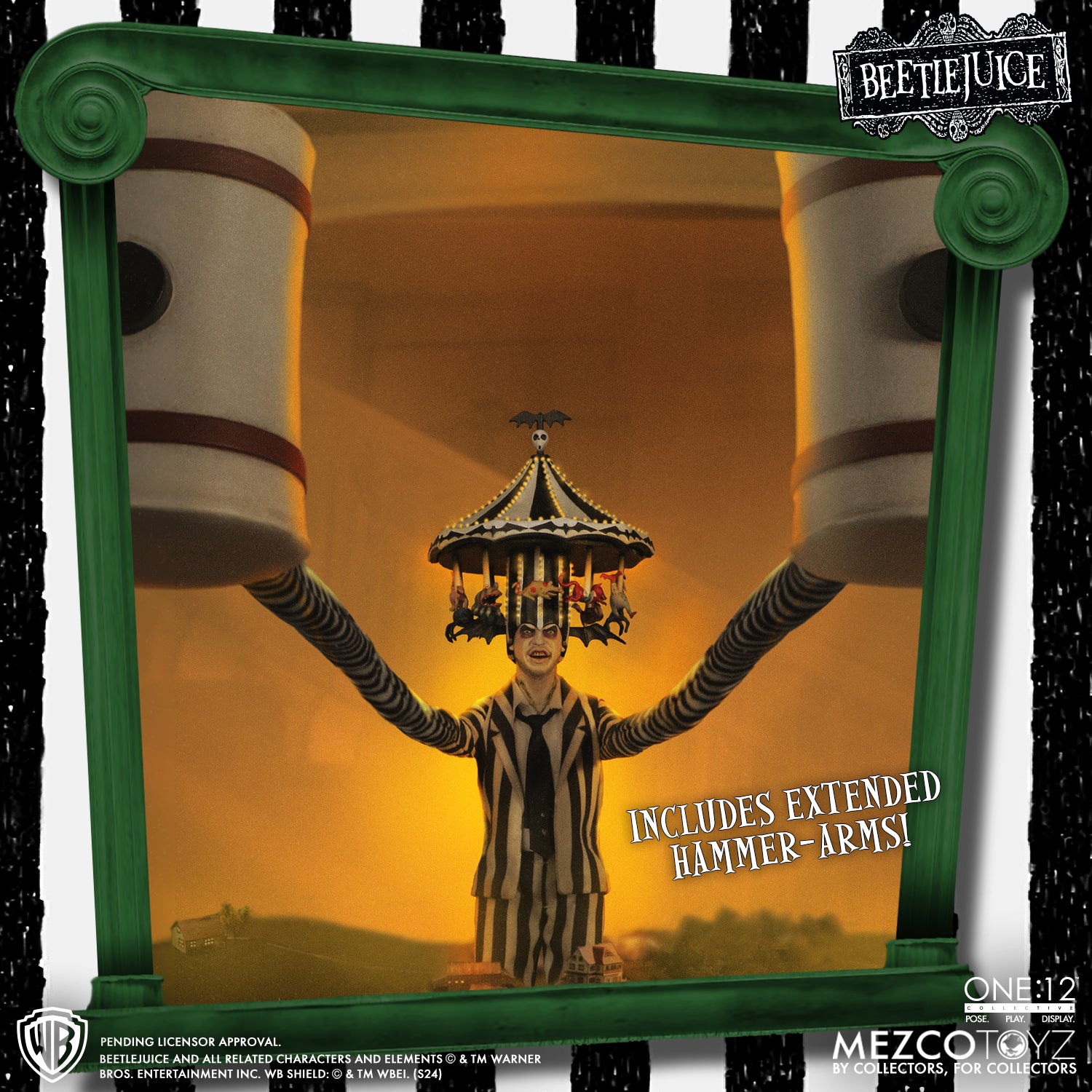 One:12 Collective - Beetlejuice Deluxe Edition Figure (Pre-Order Ships June-Aug 2025)