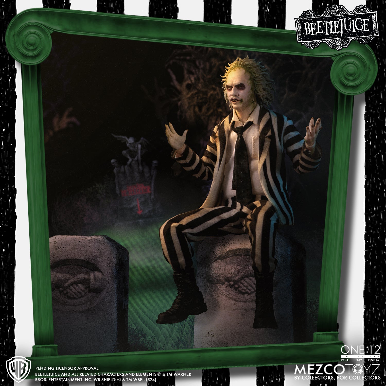 One:12 Collective - Beetlejuice Deluxe Edition Figure (Pre-Order Ships June-Aug 2025)