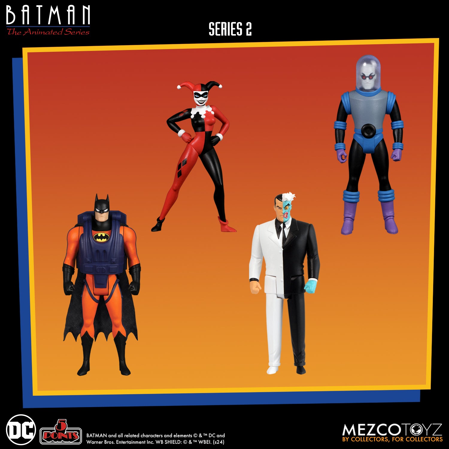 5 Points - Batman: The Animated Series - Series 2 Set of 4 Action Figures (Pre-Order Ships August 2025)