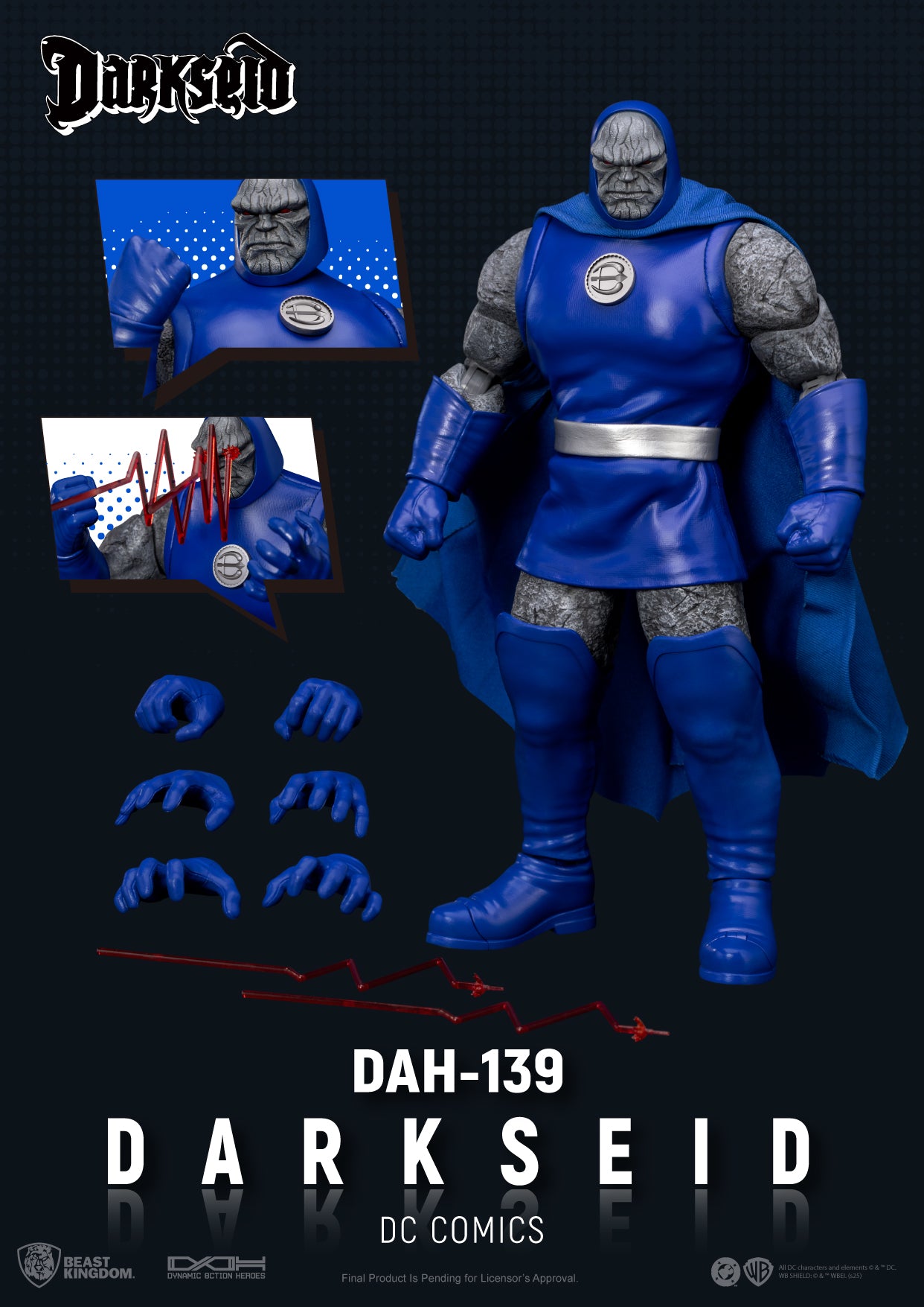 BEAST KINGDOM - DC Comics DARKSEID DYNAMIC 8CTION HEROES FIGURE (Pre-Order Ships Nov 2025)