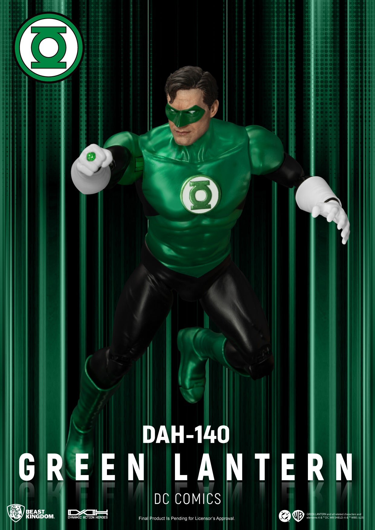 BEAST KINGDOM - DC Comics GREEN LANTERN DYNAMIC 8CTION HEROES FIGURE (Pre-Order Ships Nov 2025)