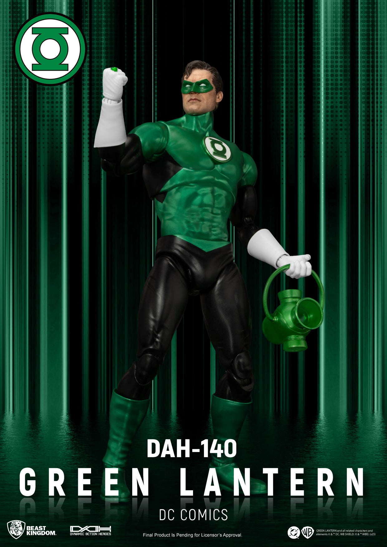 BEAST KINGDOM - DC Comics GREEN LANTERN DYNAMIC 8CTION HEROES FIGURE (Pre-Order Ships Nov 2025)